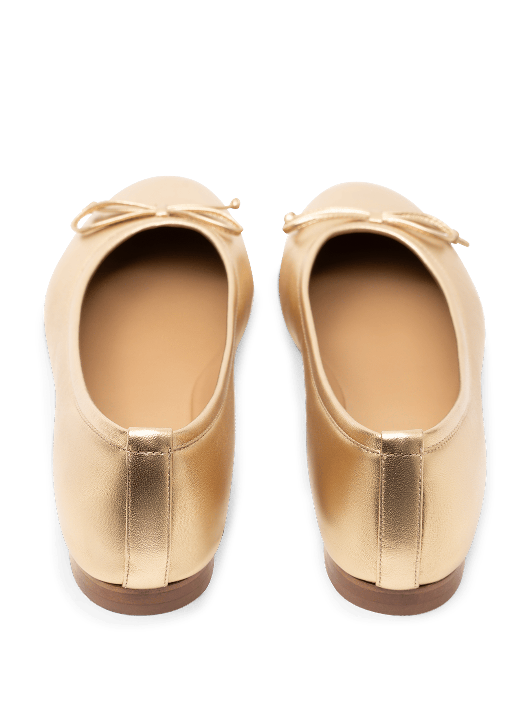 Ballerines bora en nappa PARALLELE Doré