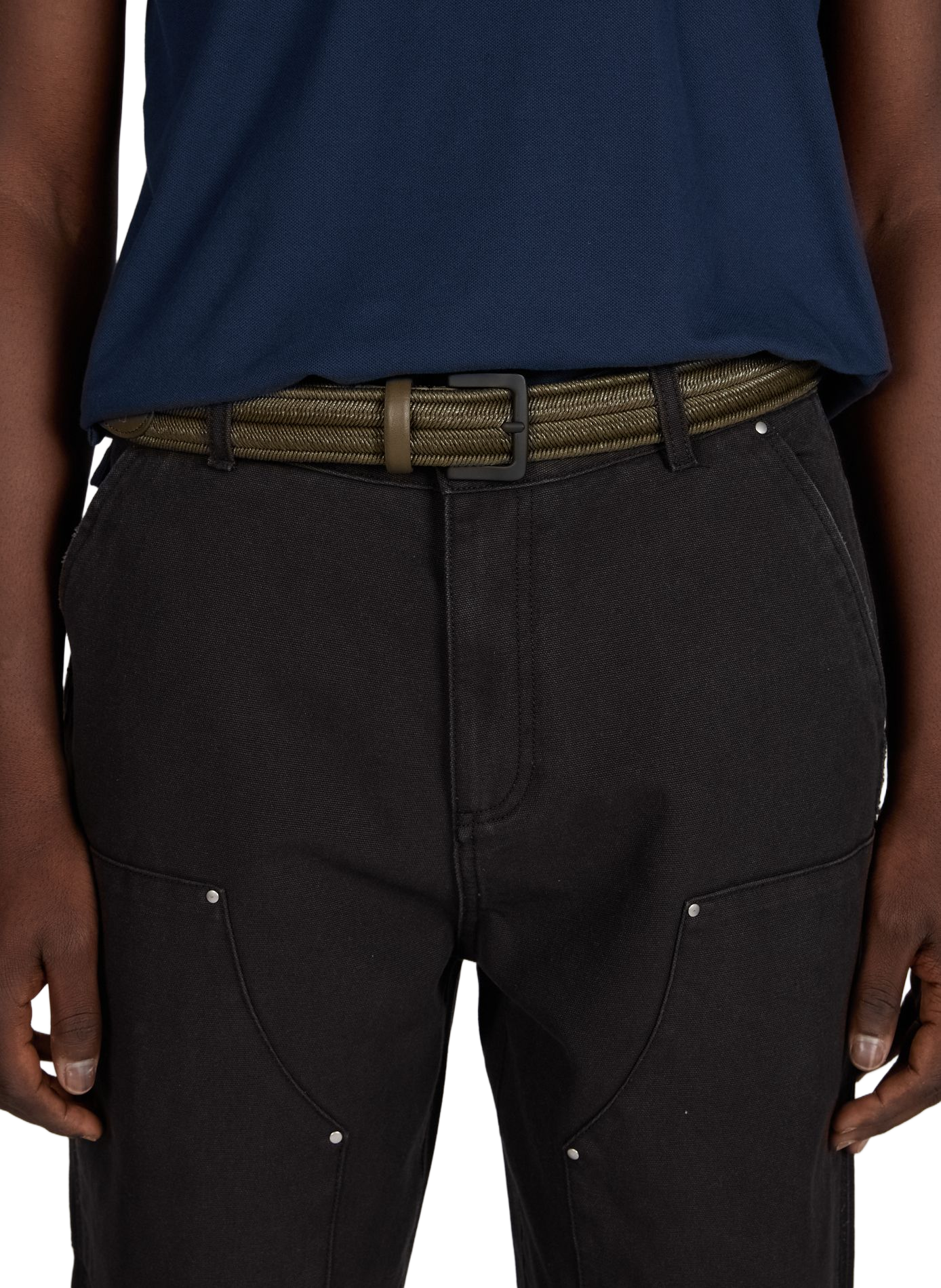 Braided belt in cotton blend CP COMPANY Khaki
