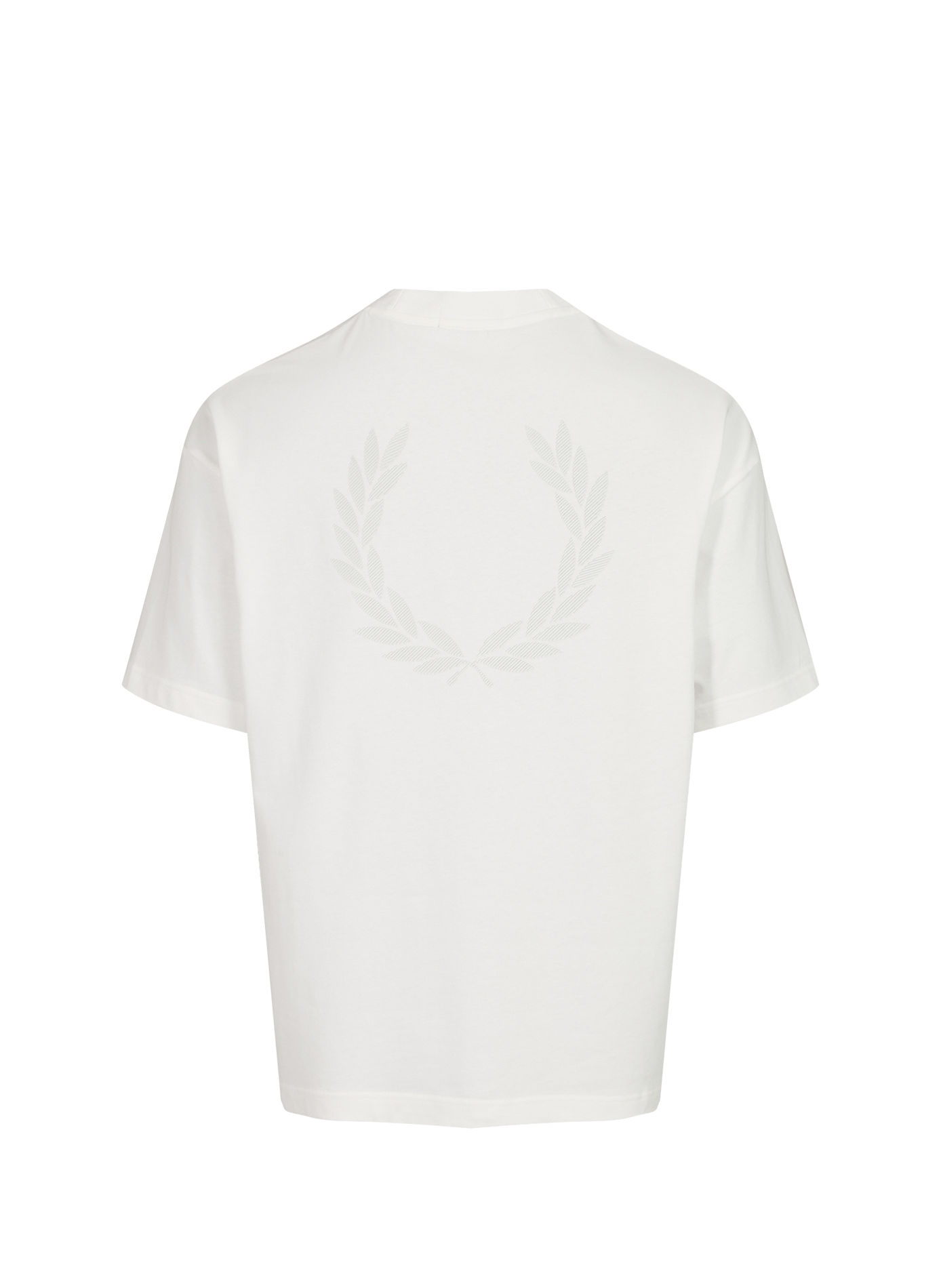 T-shirt oversize à imprimé dos en coton FRED PERRY Blanc