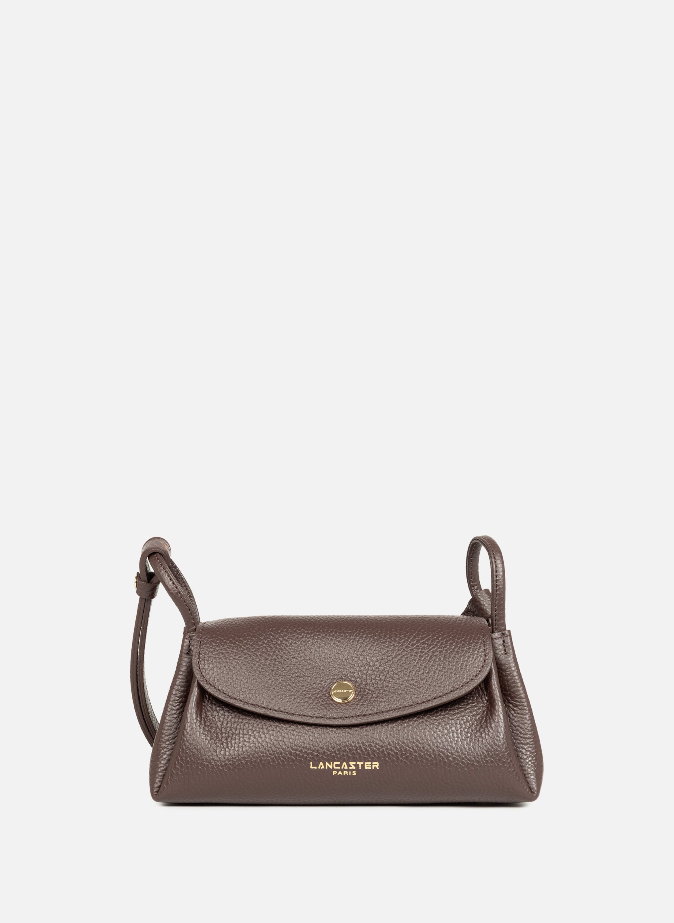Petit sac trotteur - accordéon double LANCASTER Marron
