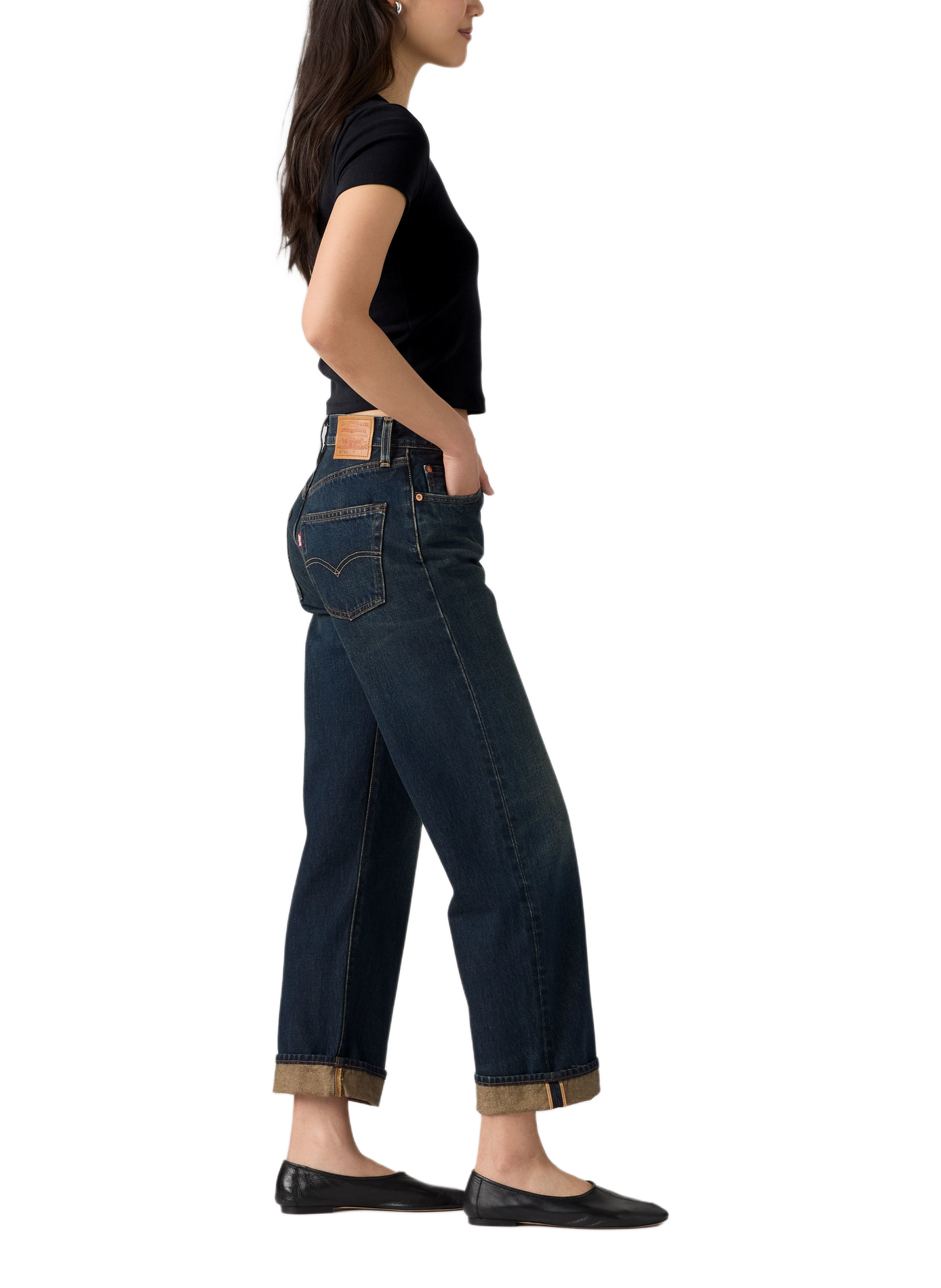 501® 90's Enkeljeans van katoen LEVI'S Blauw