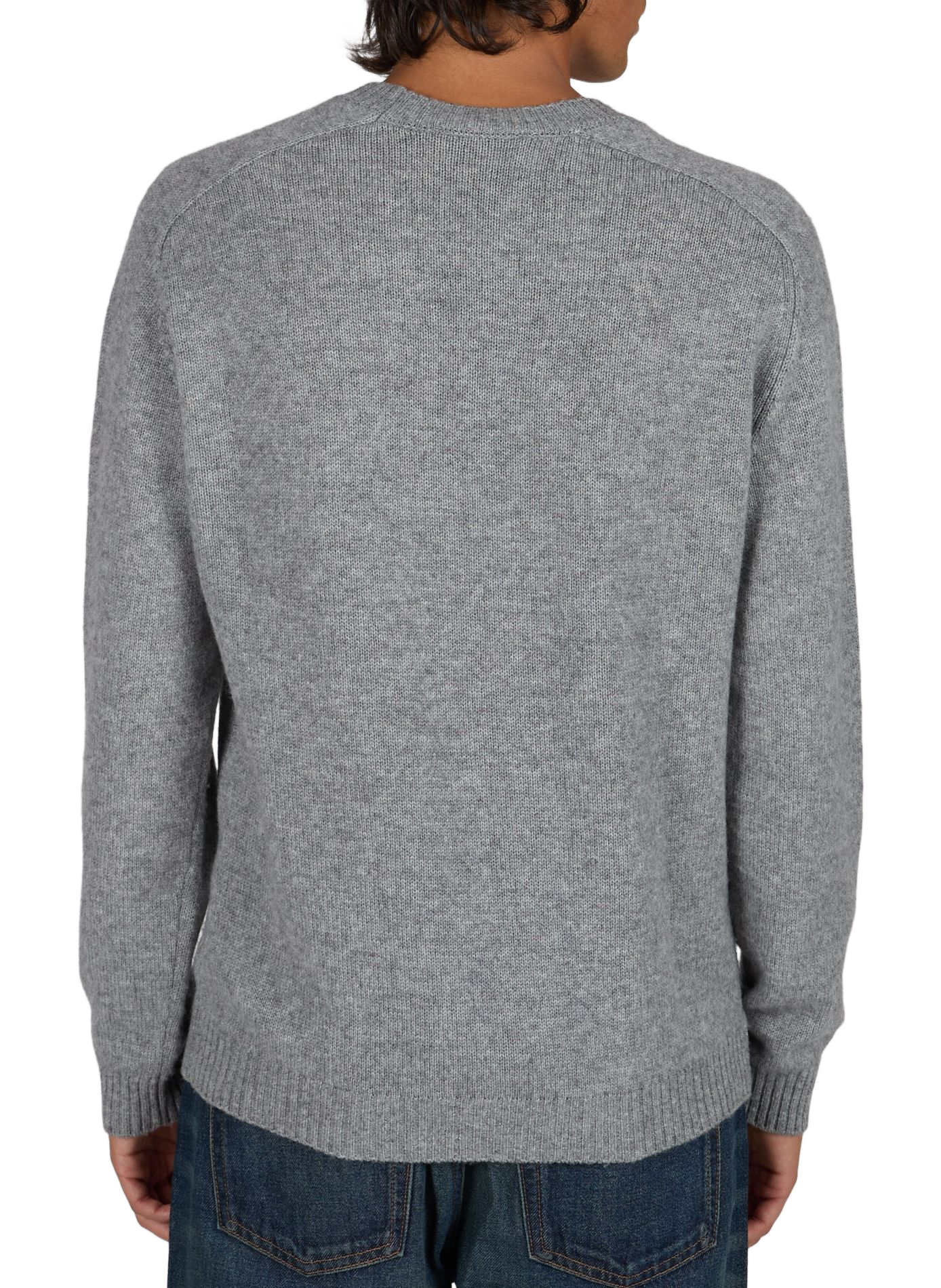 Round-neck wool and cashmere jumper BOGLIOLI Grey