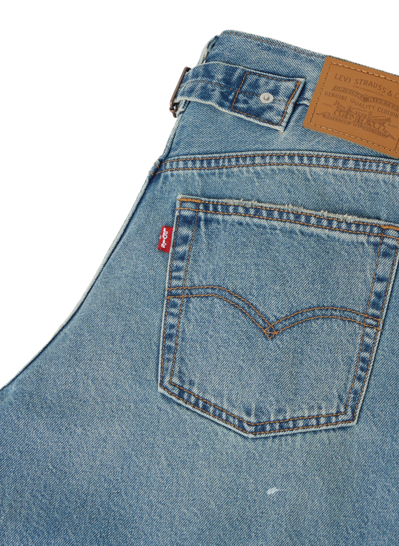 Wide cotton jeans LEVI'S Blue