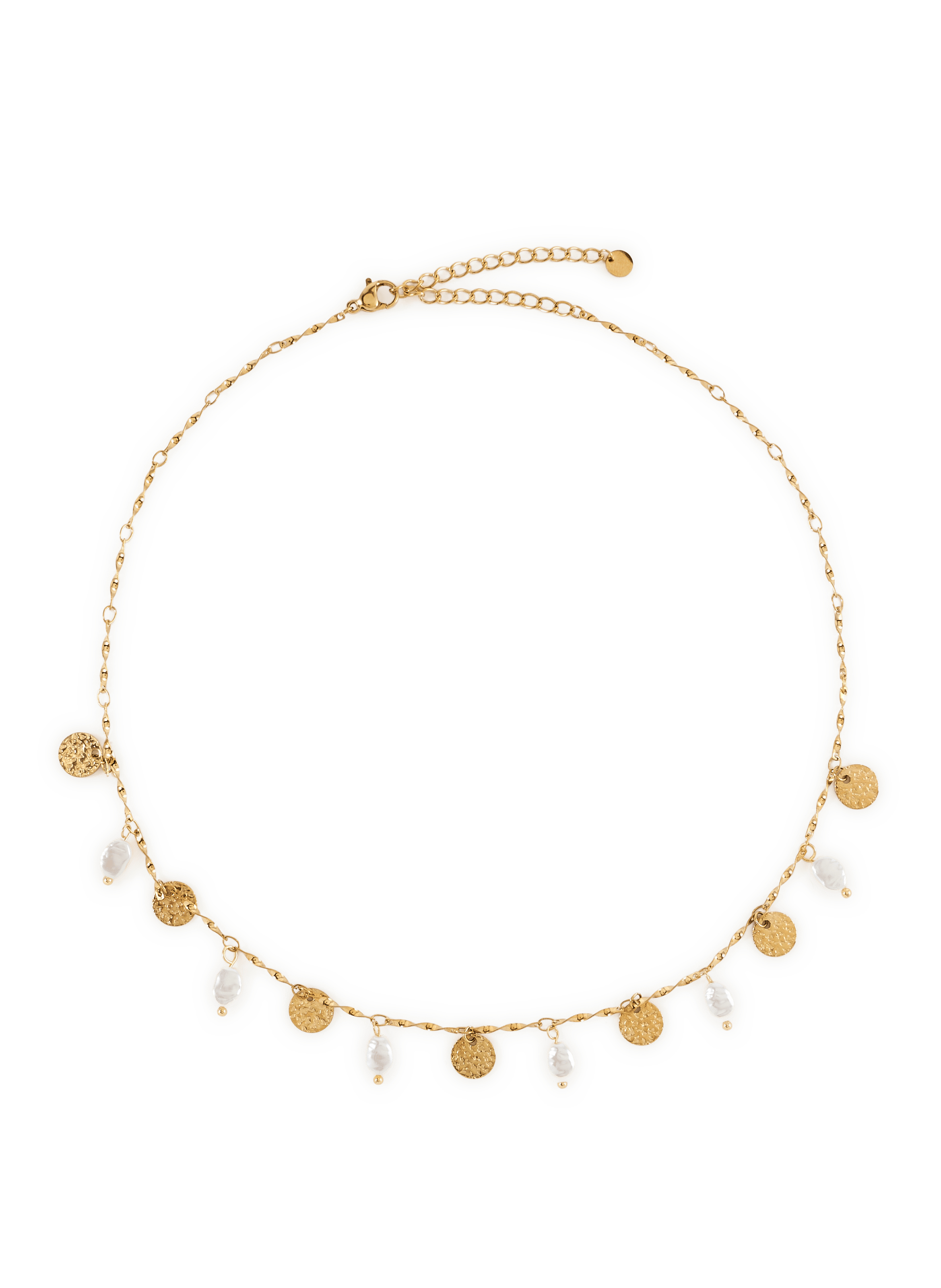Collier en acier mélangé AU PRINTEMPS PARIS Goud