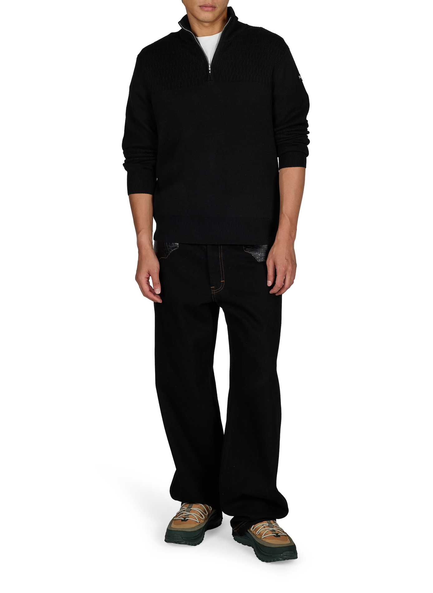 Kurzarm T-Shirt mit Baumwolldruck PAS UNE MARQUE Weiss
