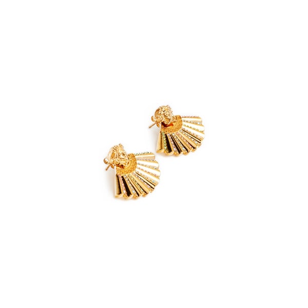 Boucles d'oreille Medusa et strass