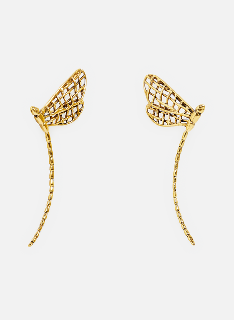 GOOSSENS Gold Dragonfly Earrings 