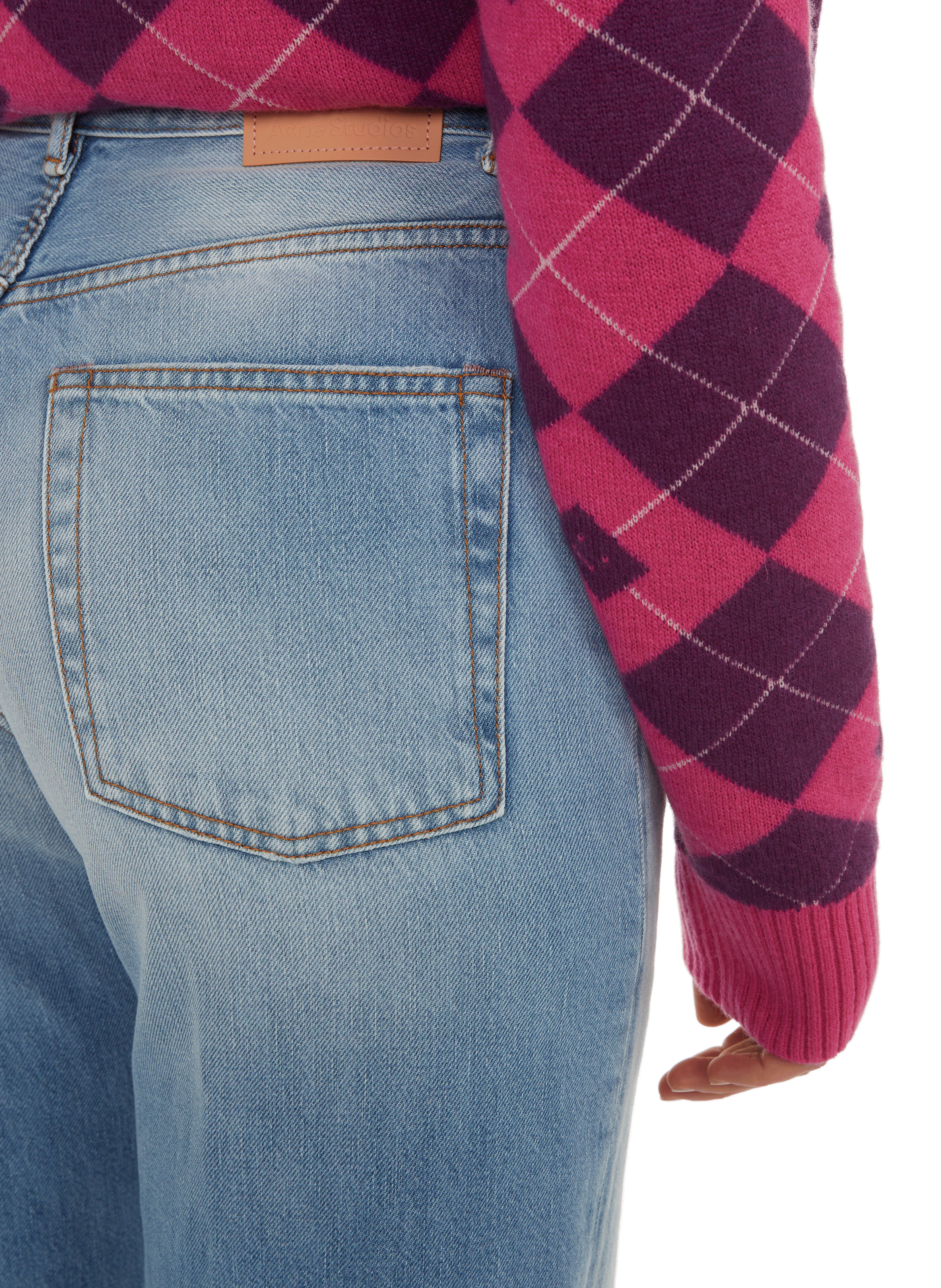 Wide cotton jeans ACNE STUDIOS Blue