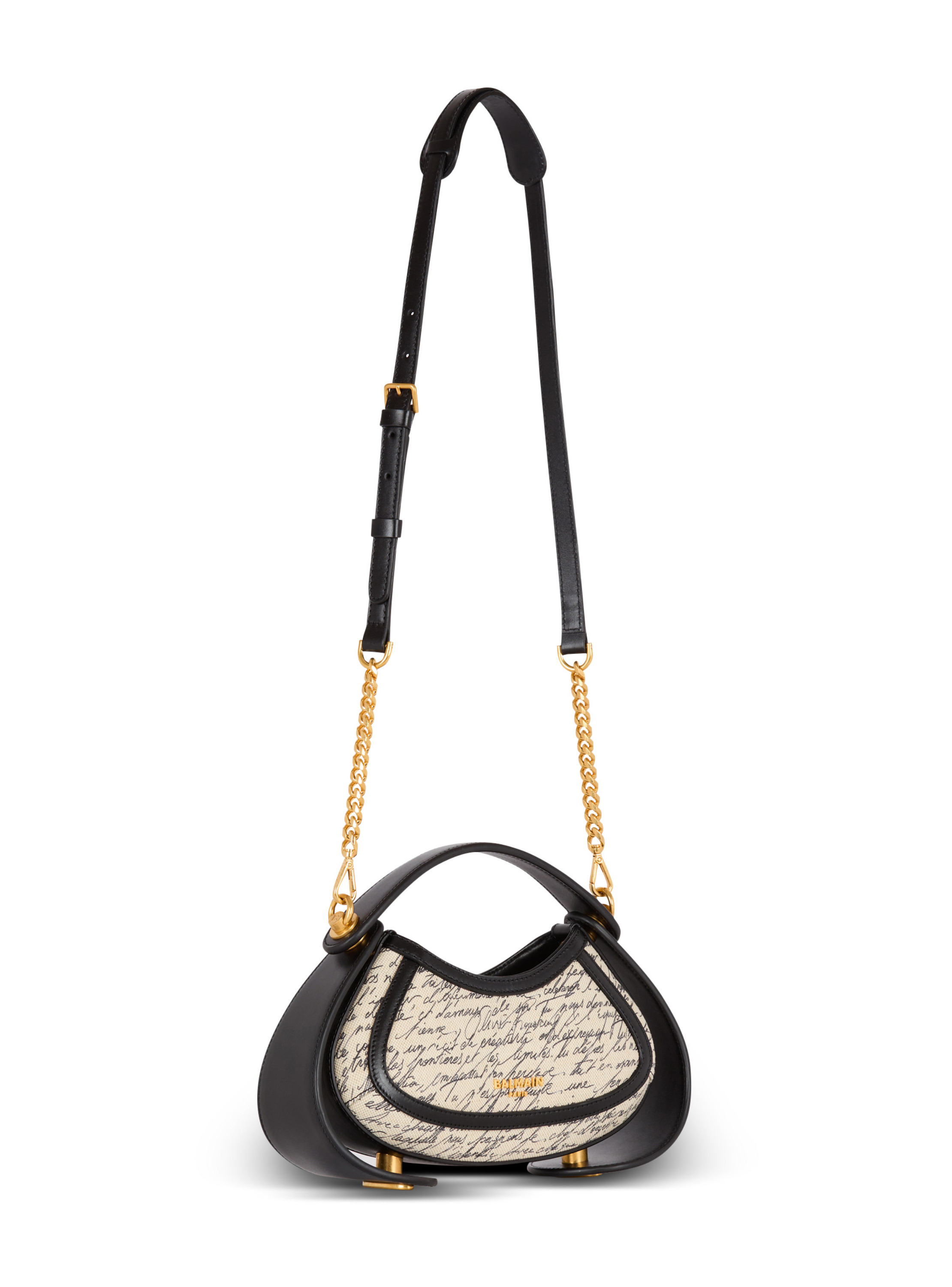 Sac jolie madame small imprimé « lettre d'amour » BALMAIN Blanc