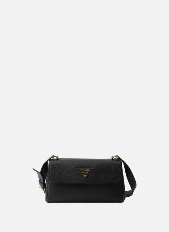 Petit sac à bandoulière en cuir Noir by PRADA PRADA Petit sac à bandoulière en cuir Noir