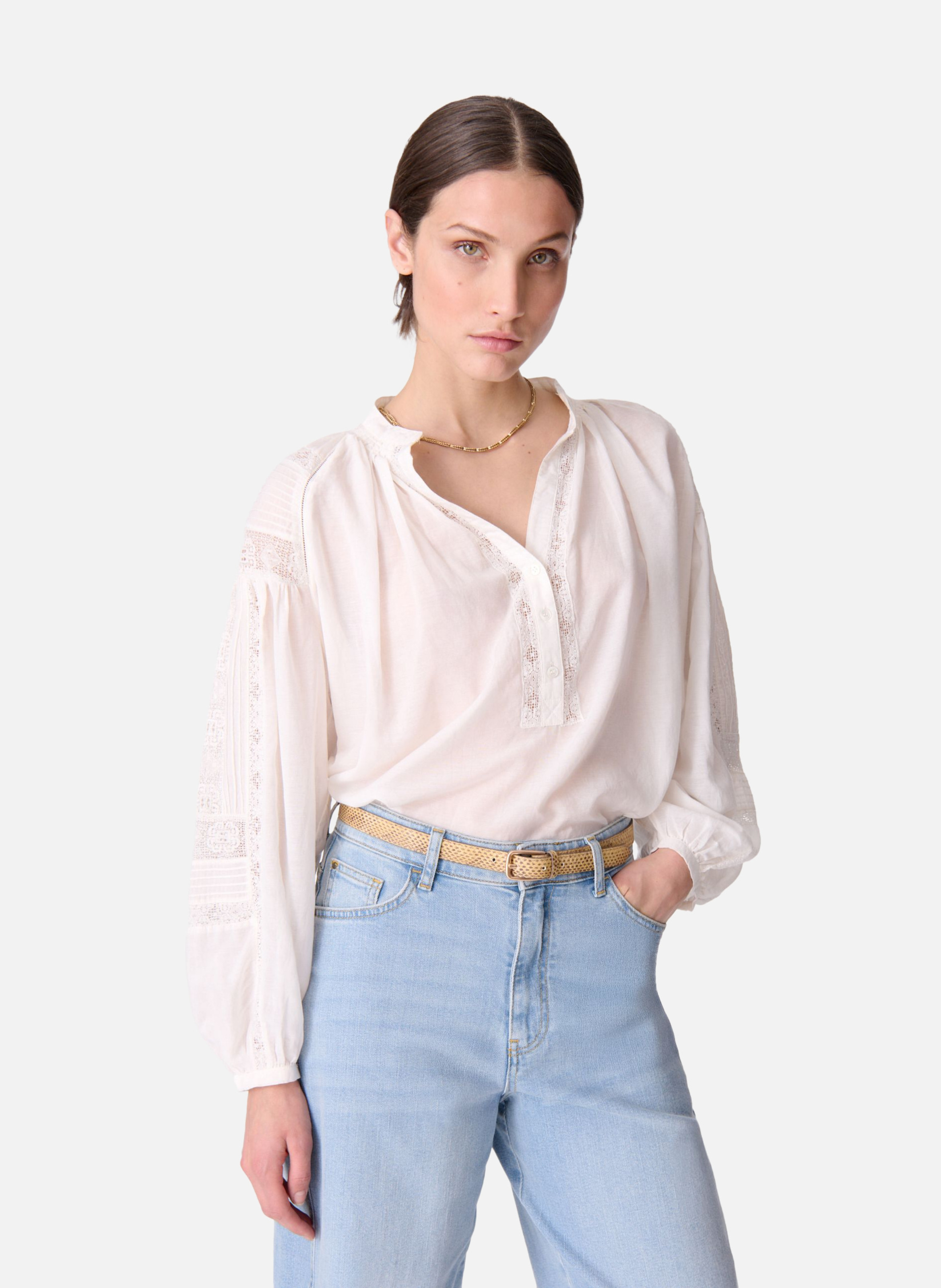 Blouse nipoa VANESSA BRUNO Blanc