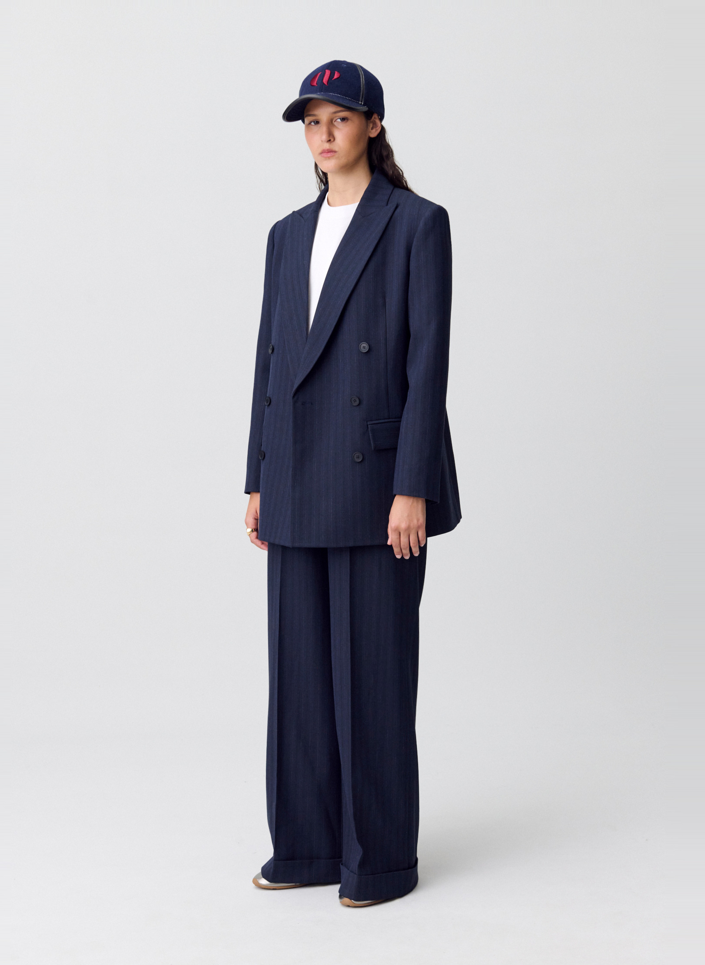 Veste tailleur structurée à rayures vilettebis CLAUDIE PIERLOT Multicolore