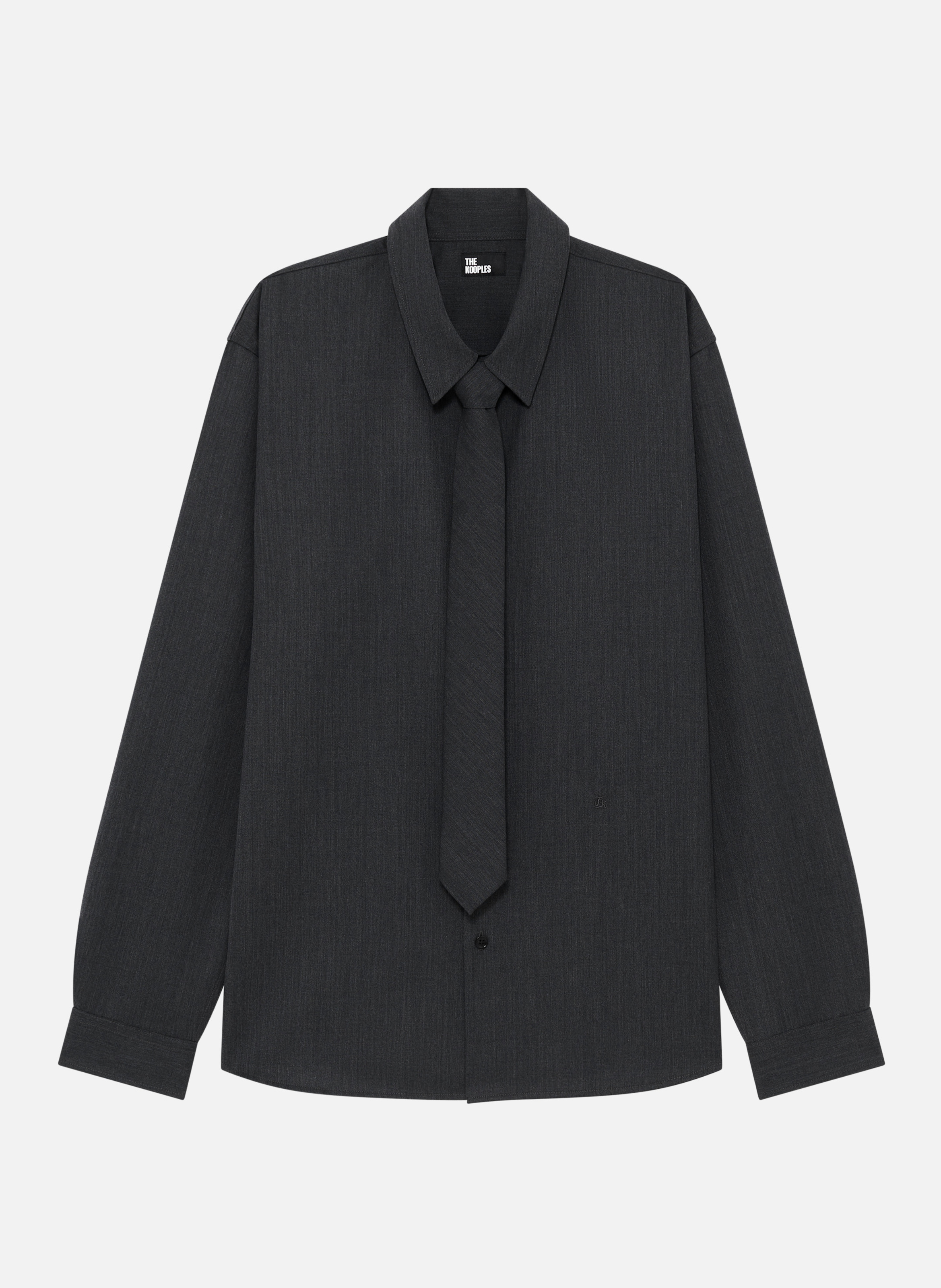 Chemise avec cravate THE KOOPLES Gris