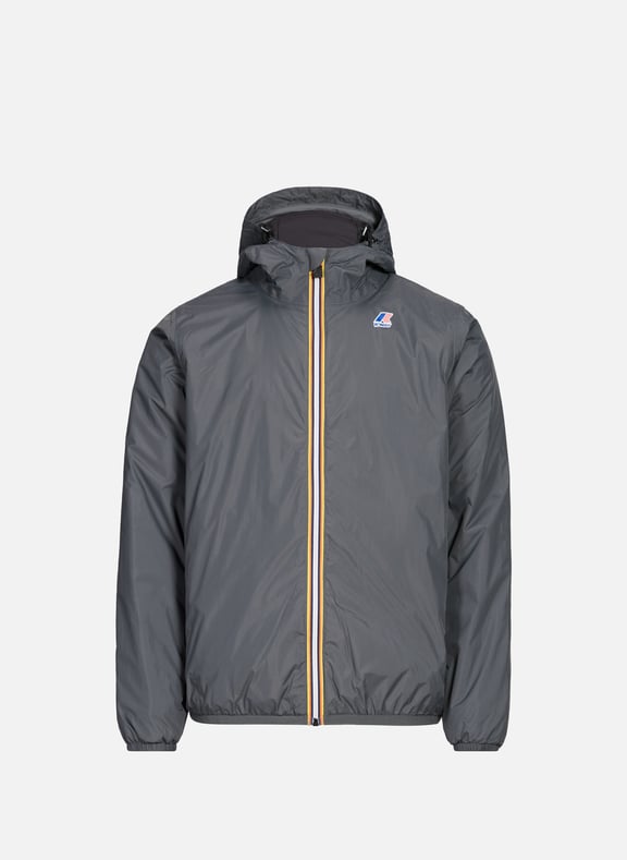 Blouson droit à capuche Gris by K-WAY K-WAY Blouson droit à capuche Gris
