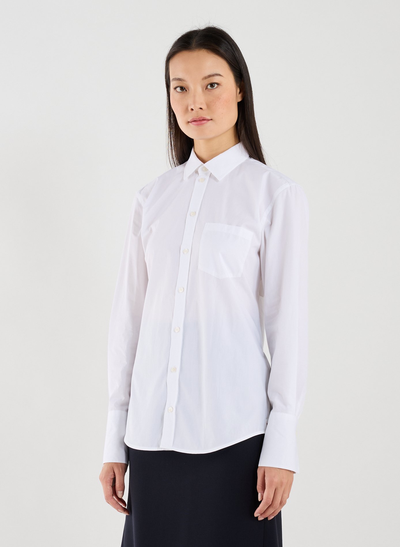 VICTORIA BECKHAM Shirt with cotton panel White