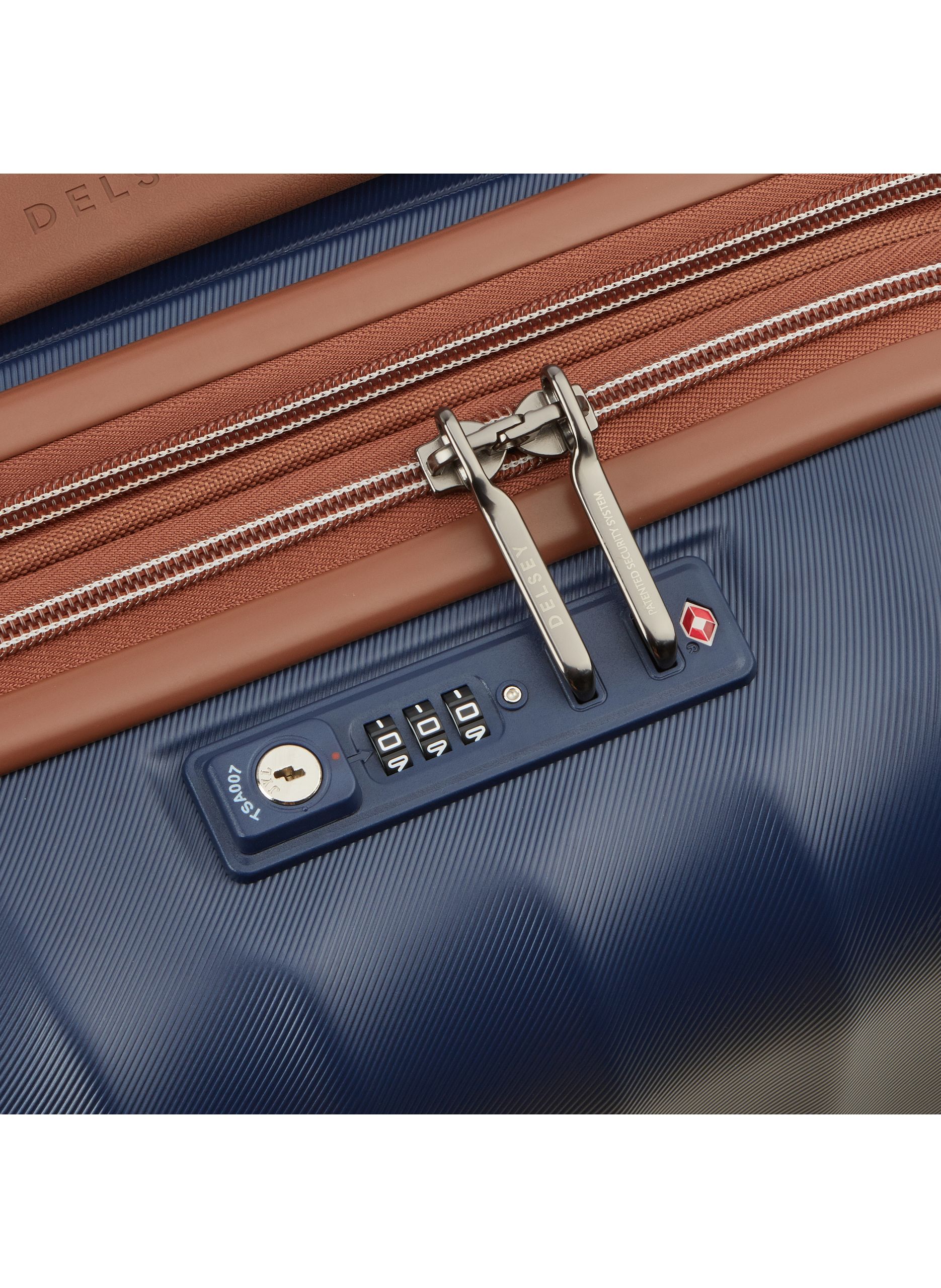 Valise cabine rigide taille s - carrousel 2 DELSEY PARIS Bleu