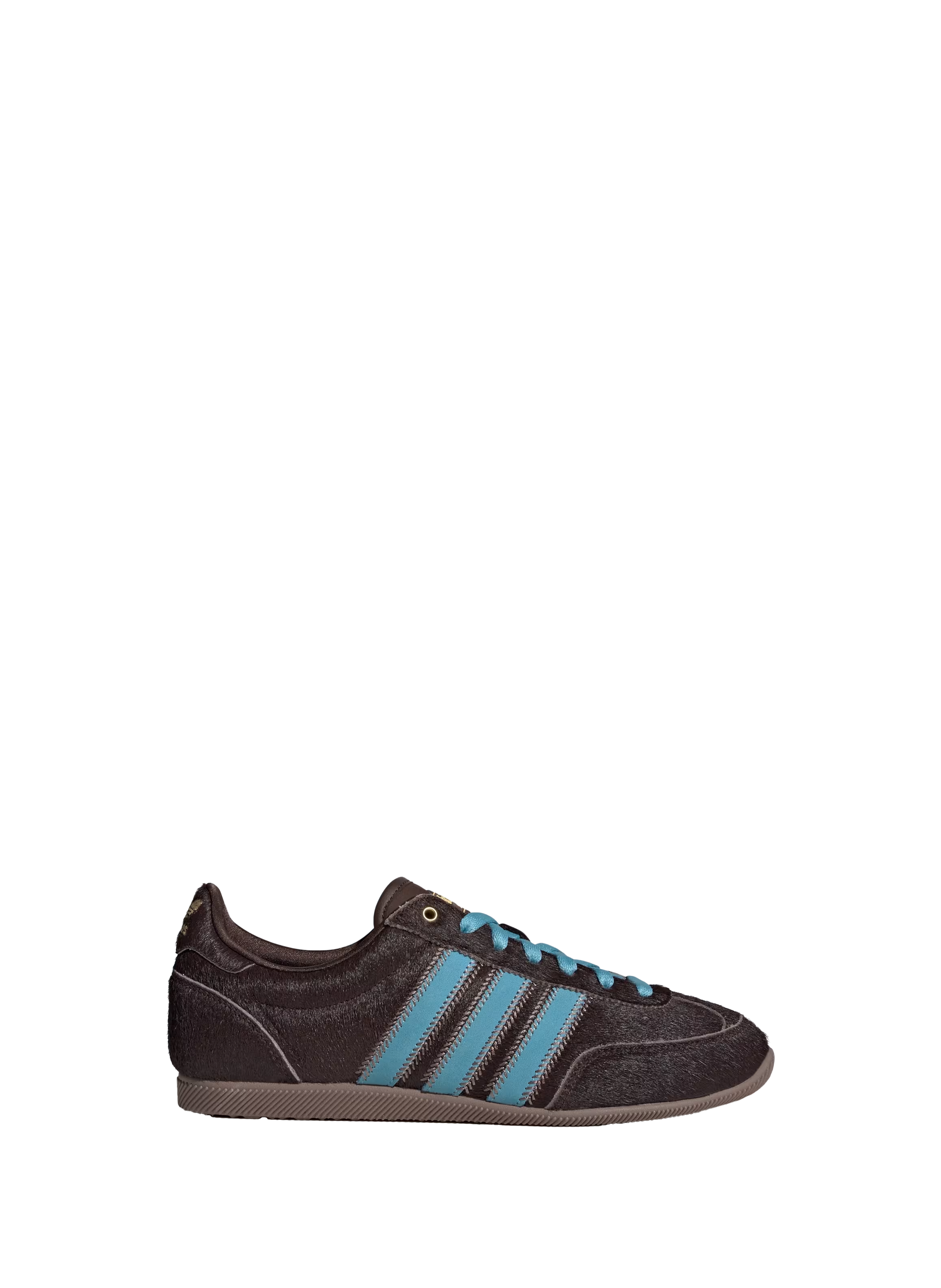 ADIDAS Mixed leather sneakers Brown