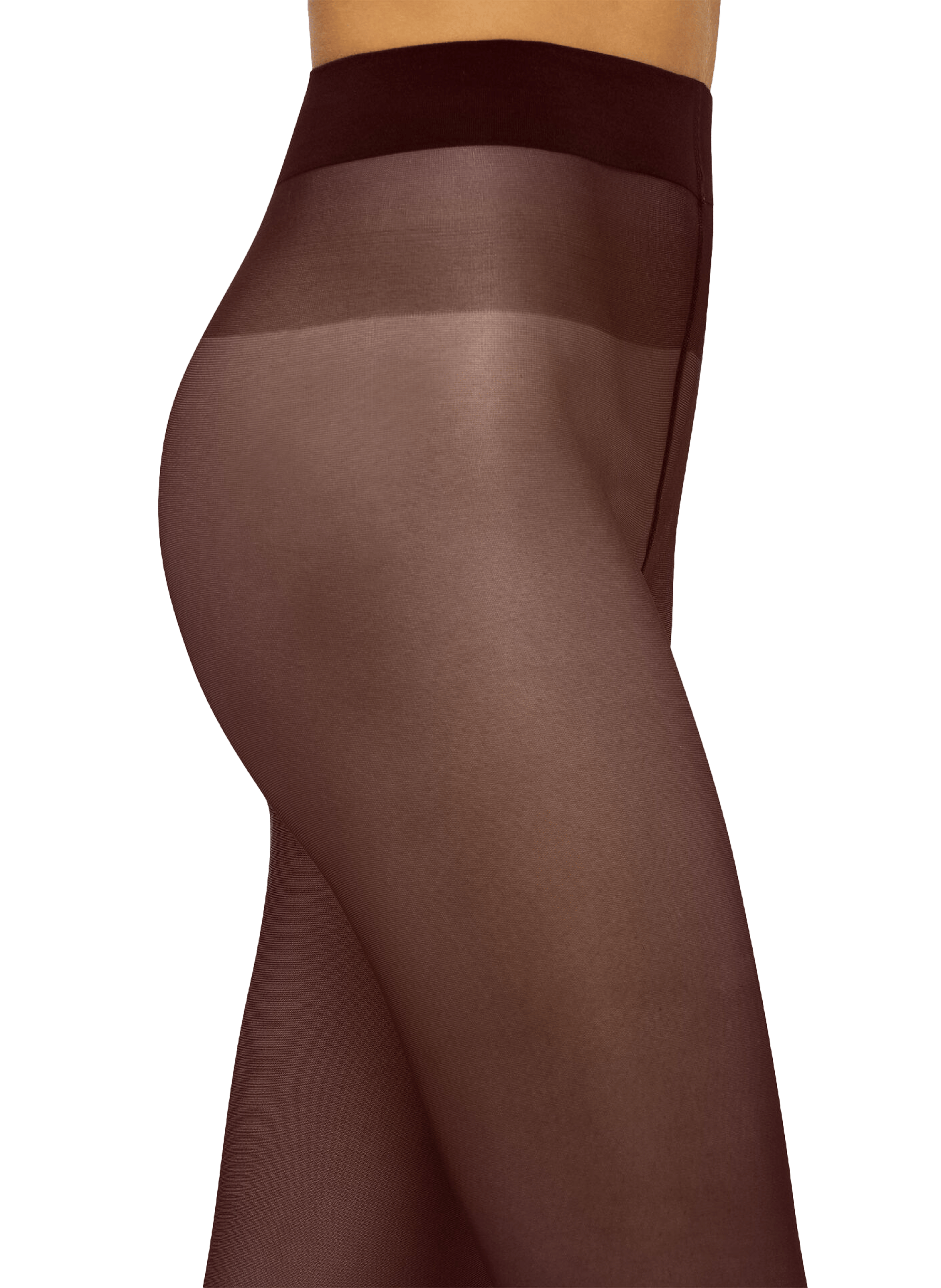 Collants satin touch  Marron