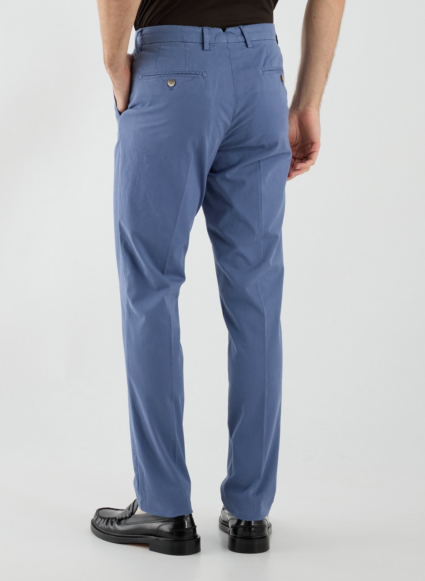 Pantalon chino slim en coton mélangé HACKETT Bleu