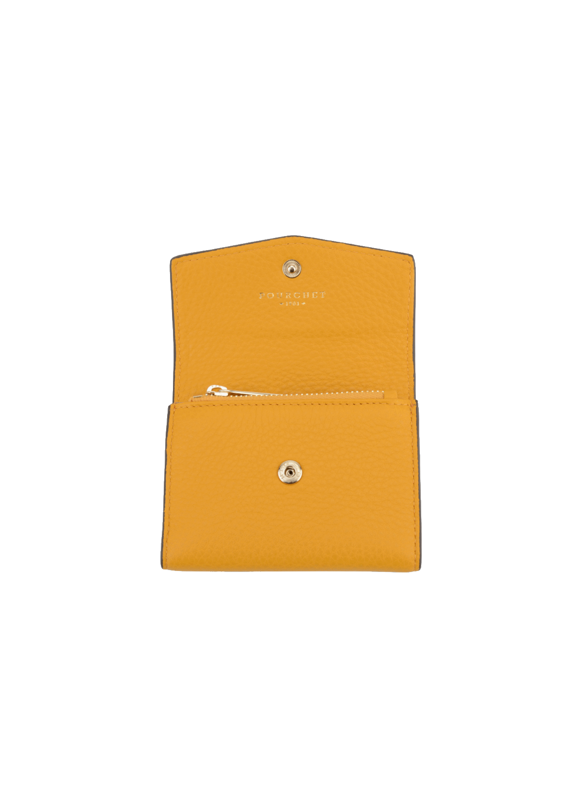 Club | porte-monnaie pm en cuir de veau POURCHET Jaune