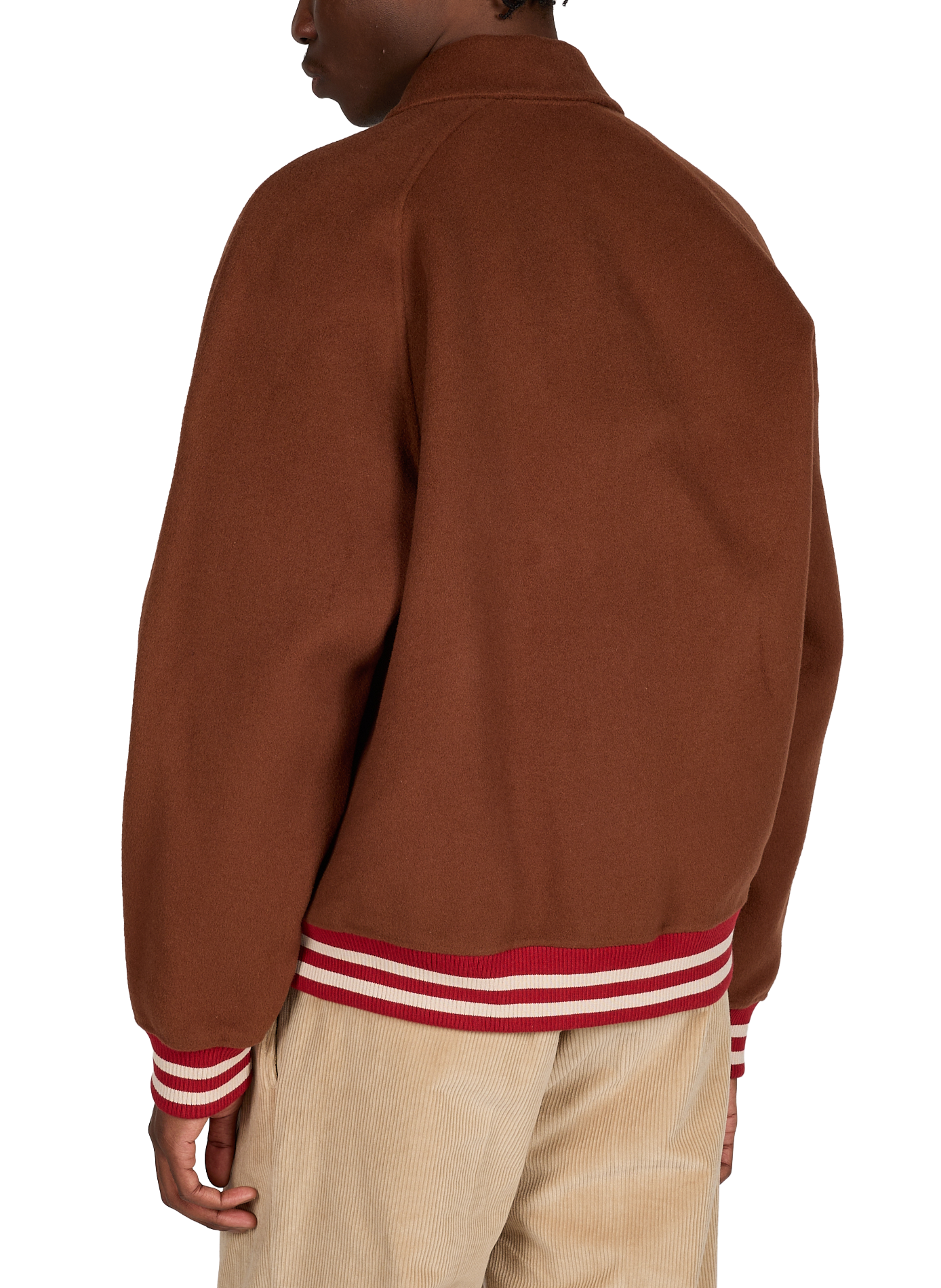 Jacket with classic collar in blended wool DROLE DE MONSIEUR Brown