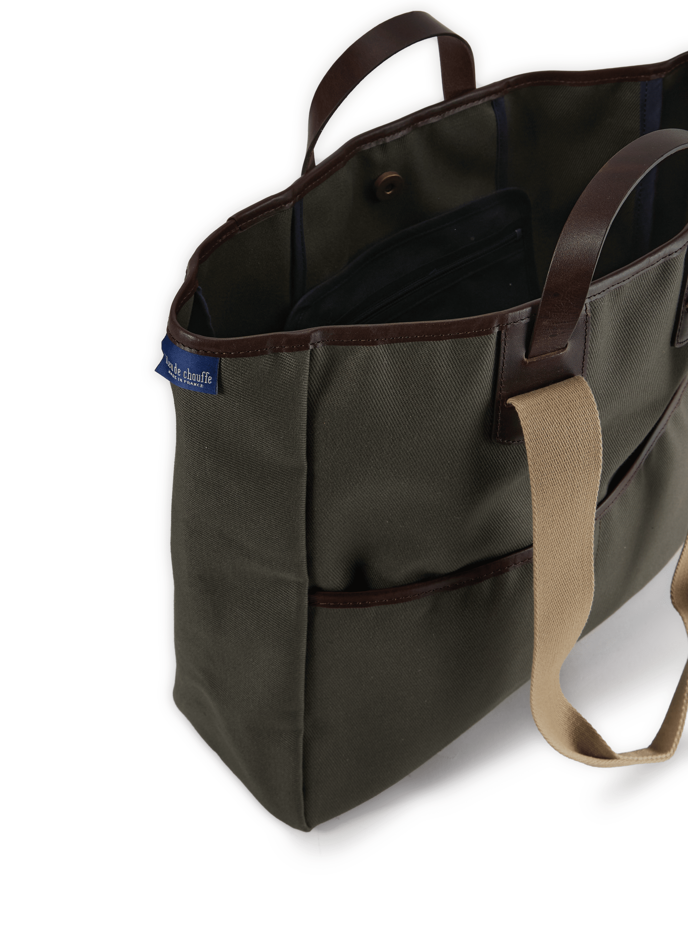 Meline cotton tote bag BLEU DE CHAUFFE Khaki