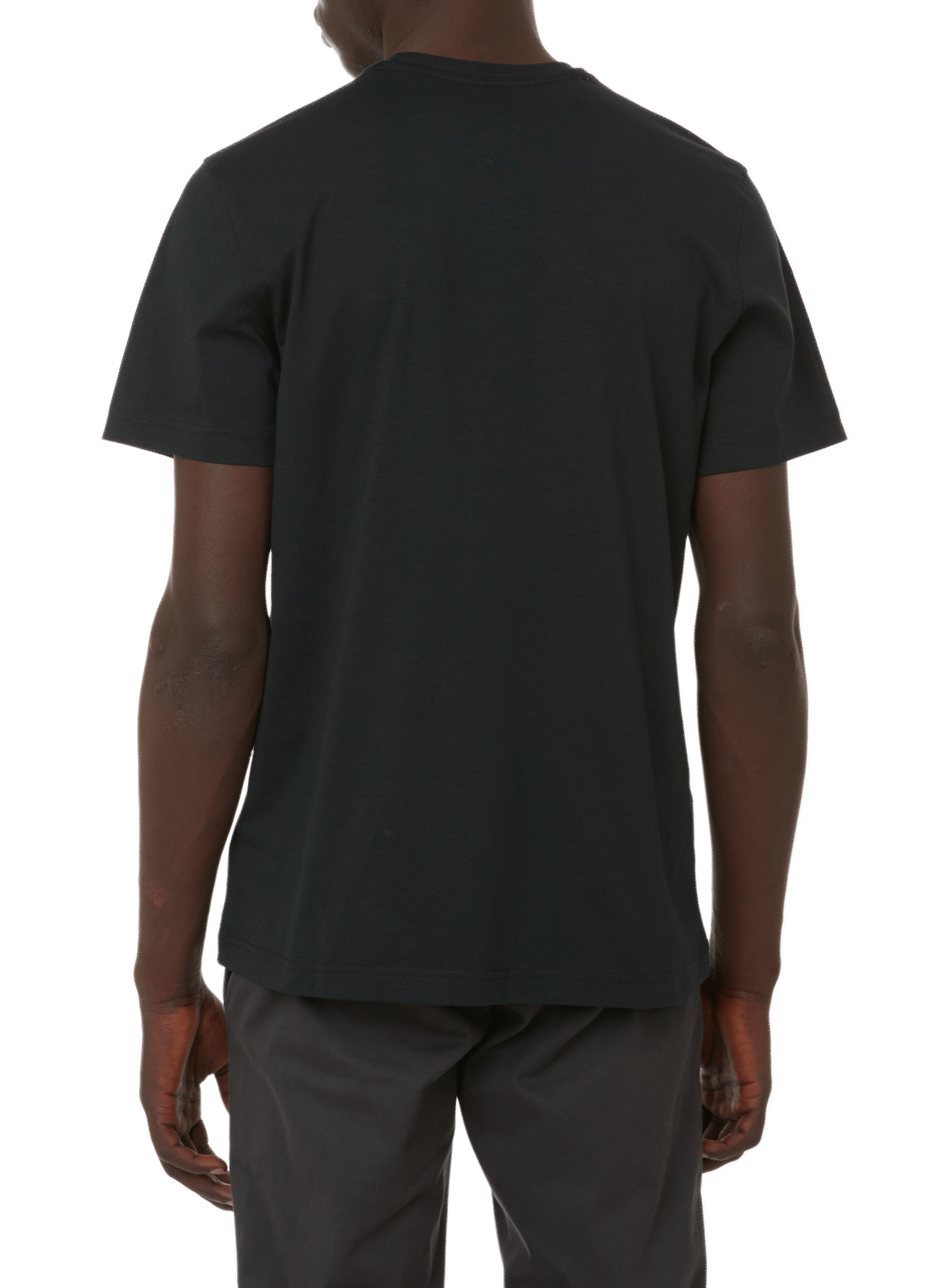 Straight-fit organic cotton T-shirt TOMMY HILFIGER Black