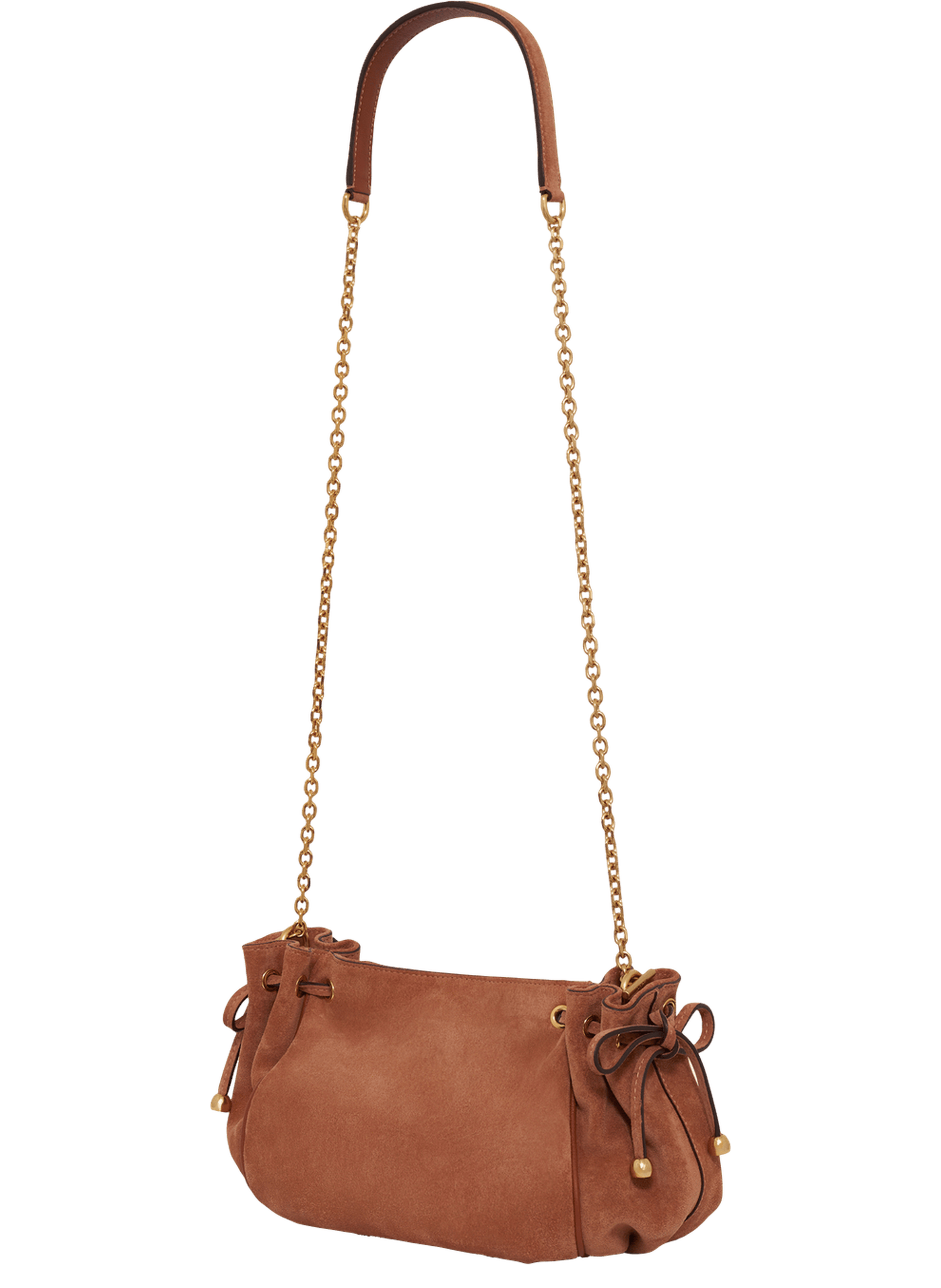 Sac en cuir velours - LE MINI 24 GERARD DAREL Beige