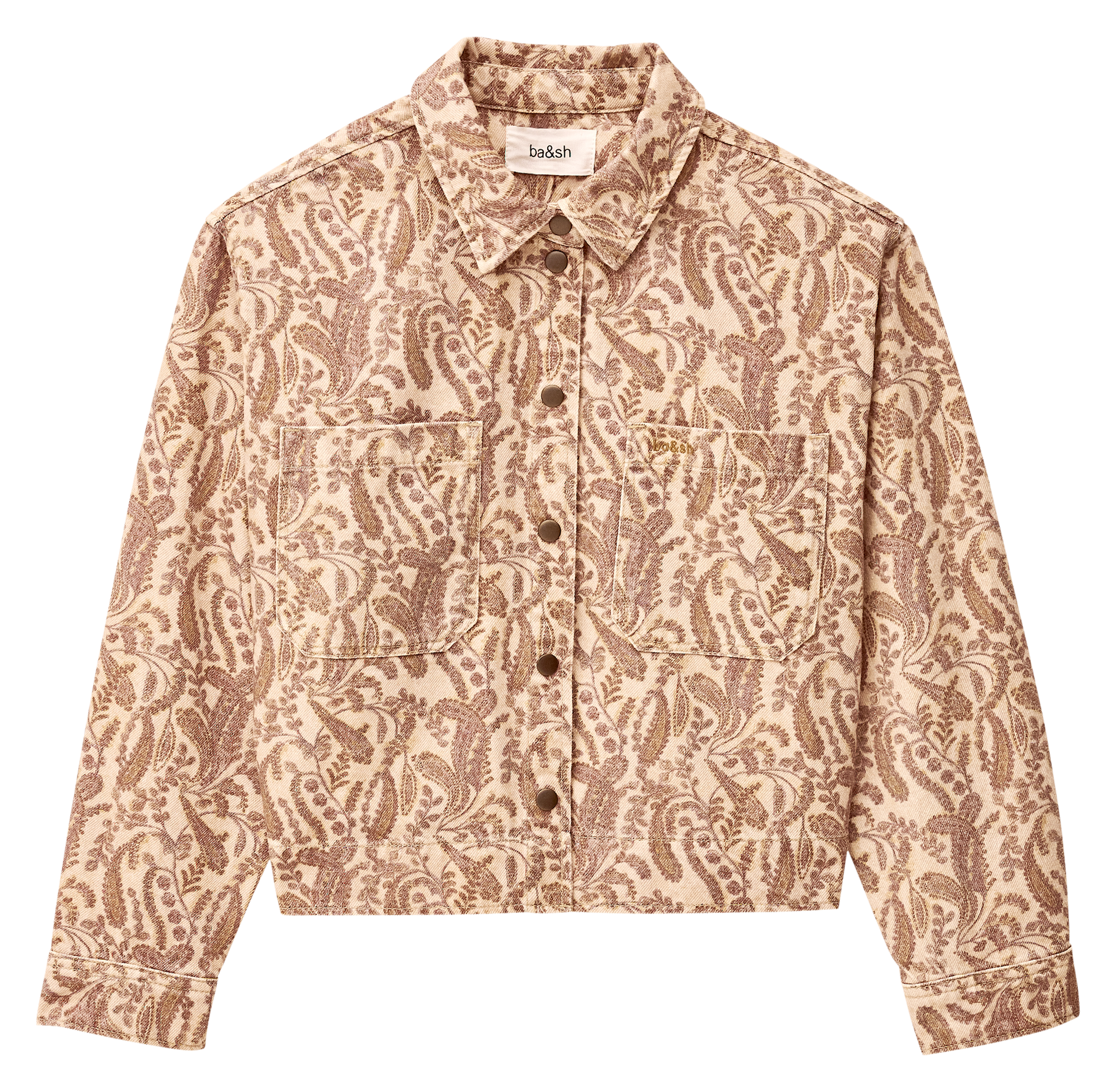 Veste col classique en coton tullia BA&SH Beige