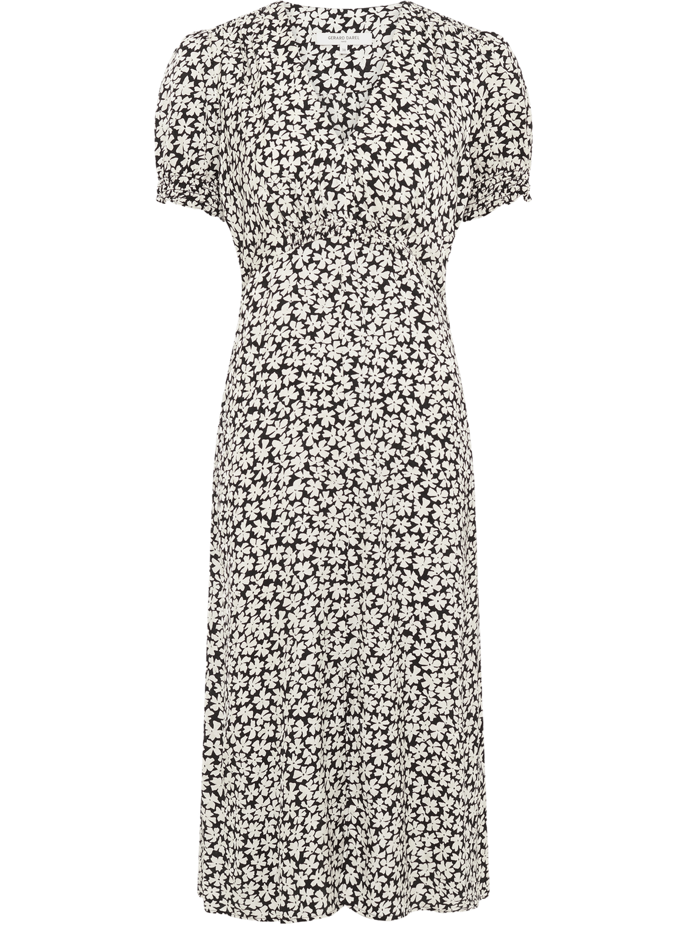 Robe longue à fleurs - rosi GERARD DAREL Noir