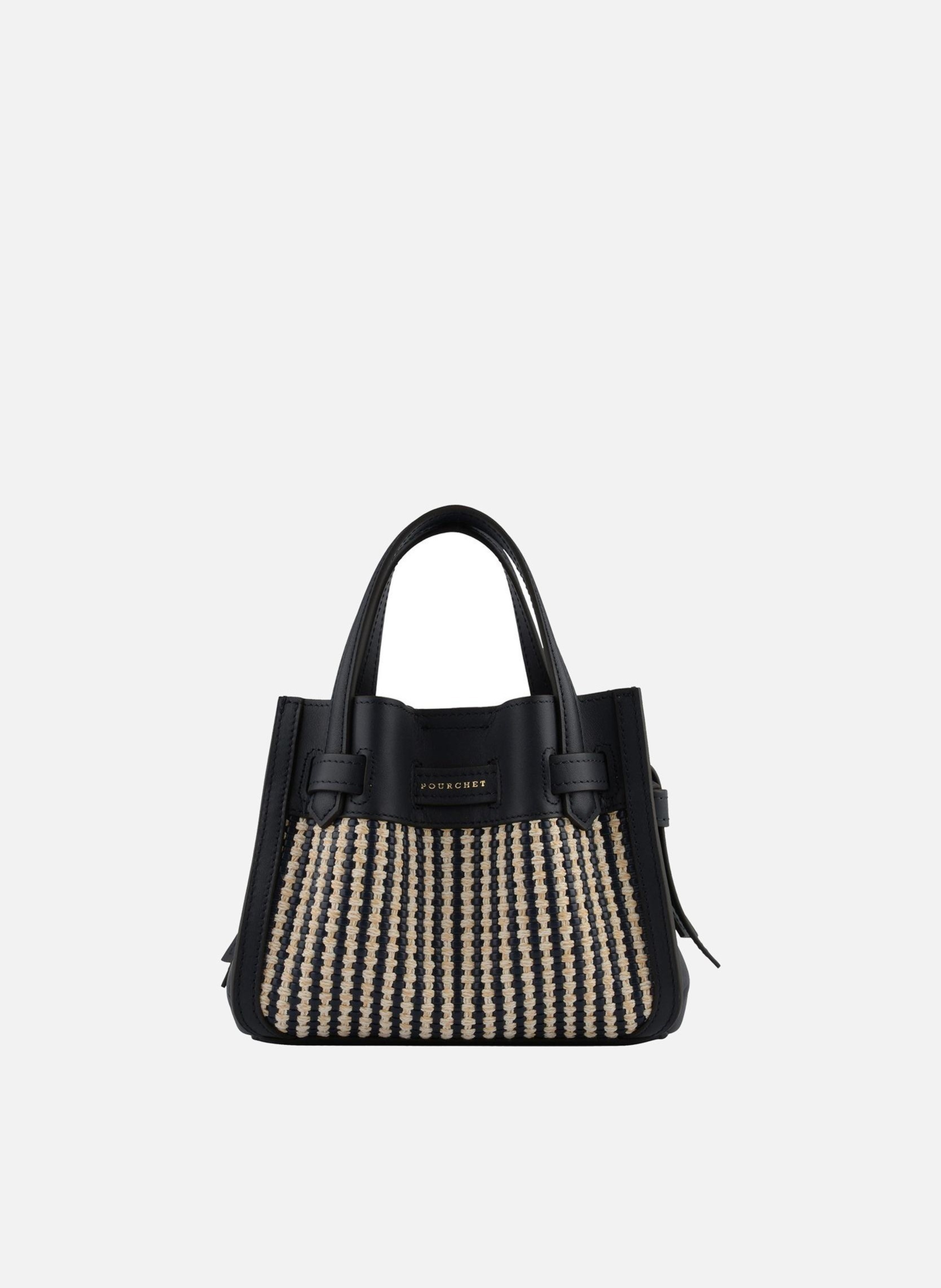 Blossom tressé | sac à main POURCHET Bleu