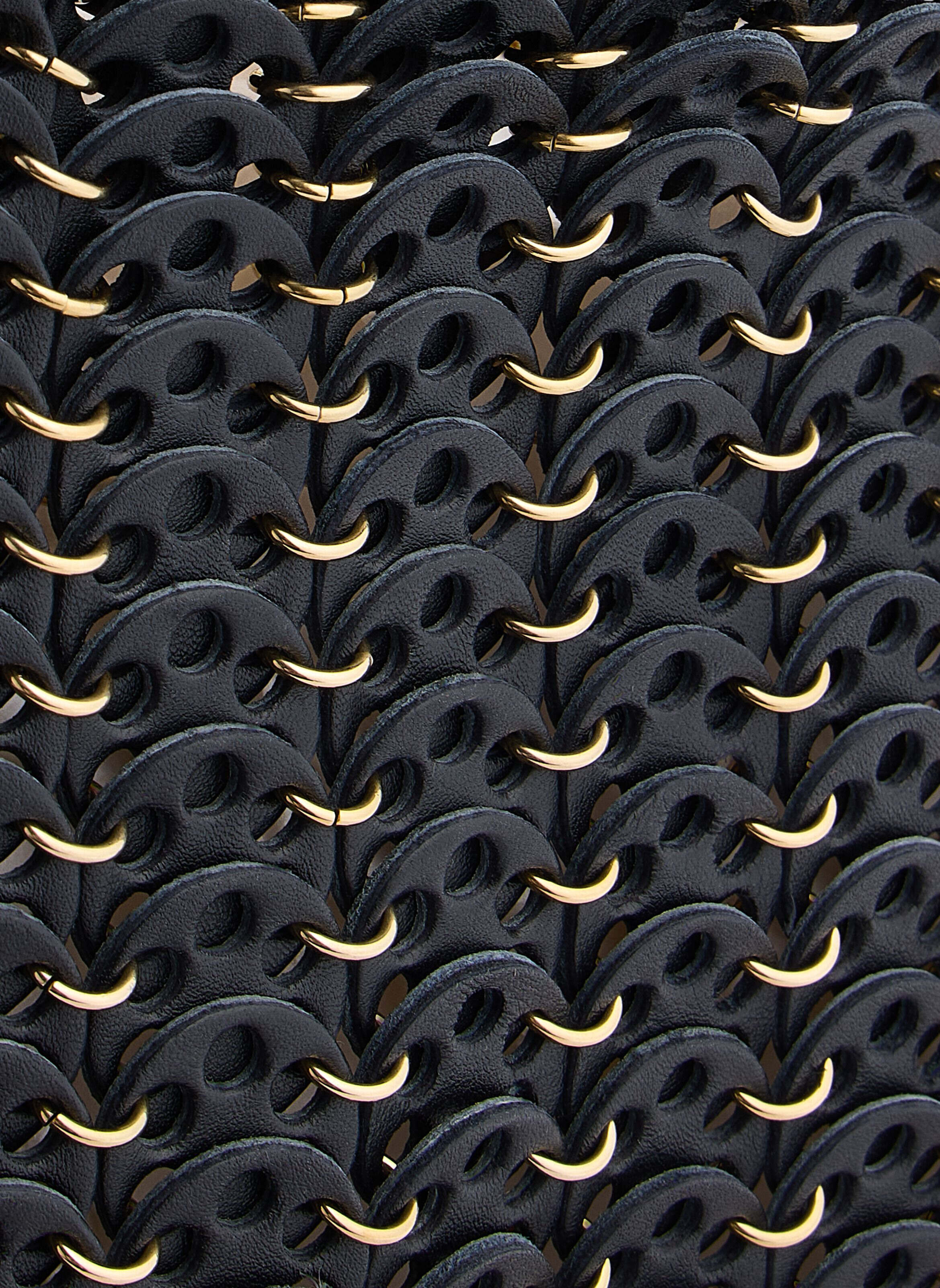 Sac moon hobo flip en cuir réversible RABANNE Noir