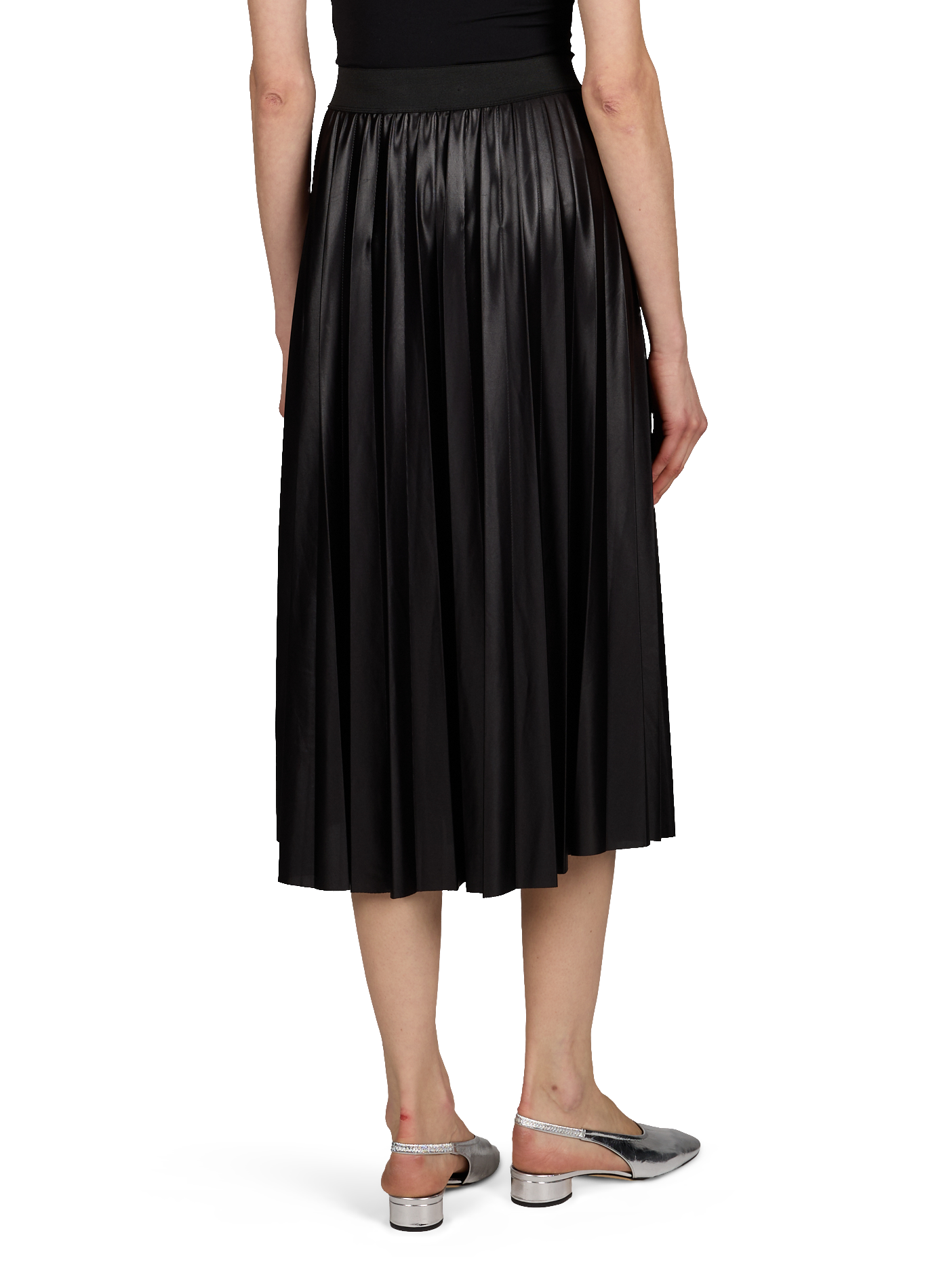 Jupe midi plissée VILA Noir