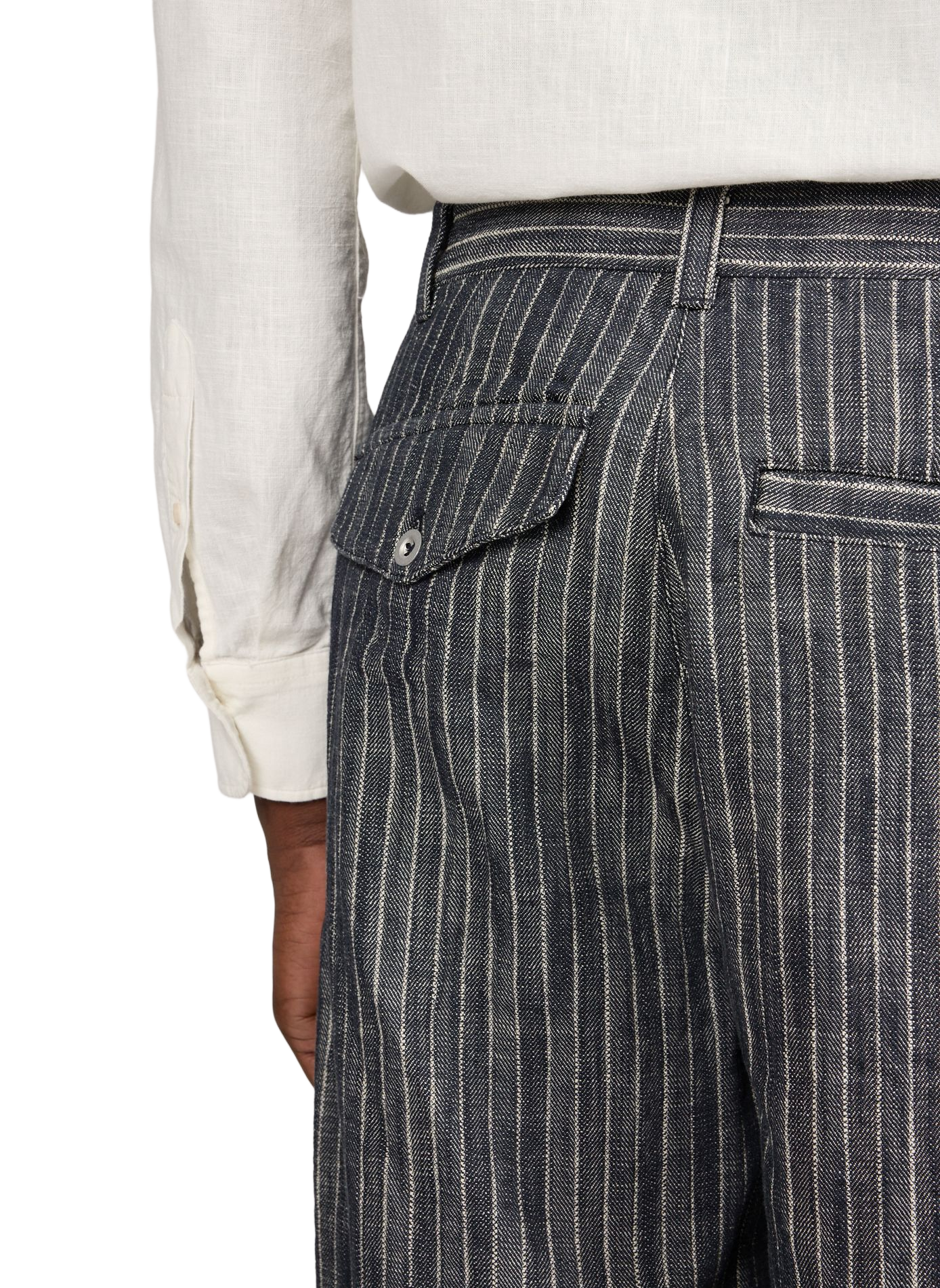 Striped denim shorts MERELY MADE Blue