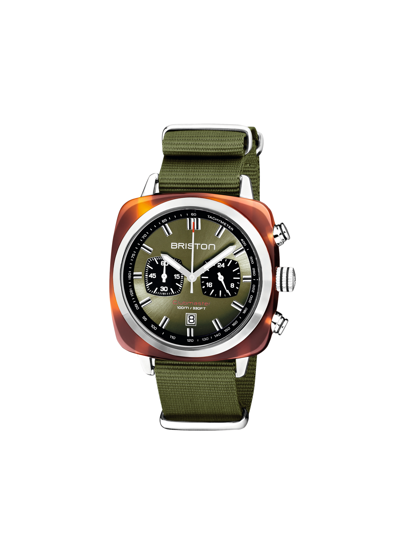 Montre Clubmaster Sport en nylon BRISTON Vert