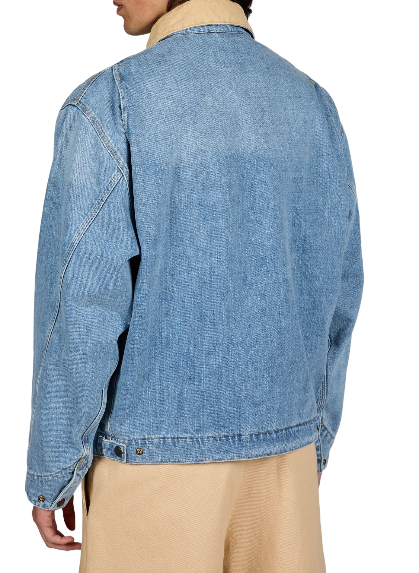 Veste denim zippée à poche poitrine en coton CARHARTT WIP Bleu