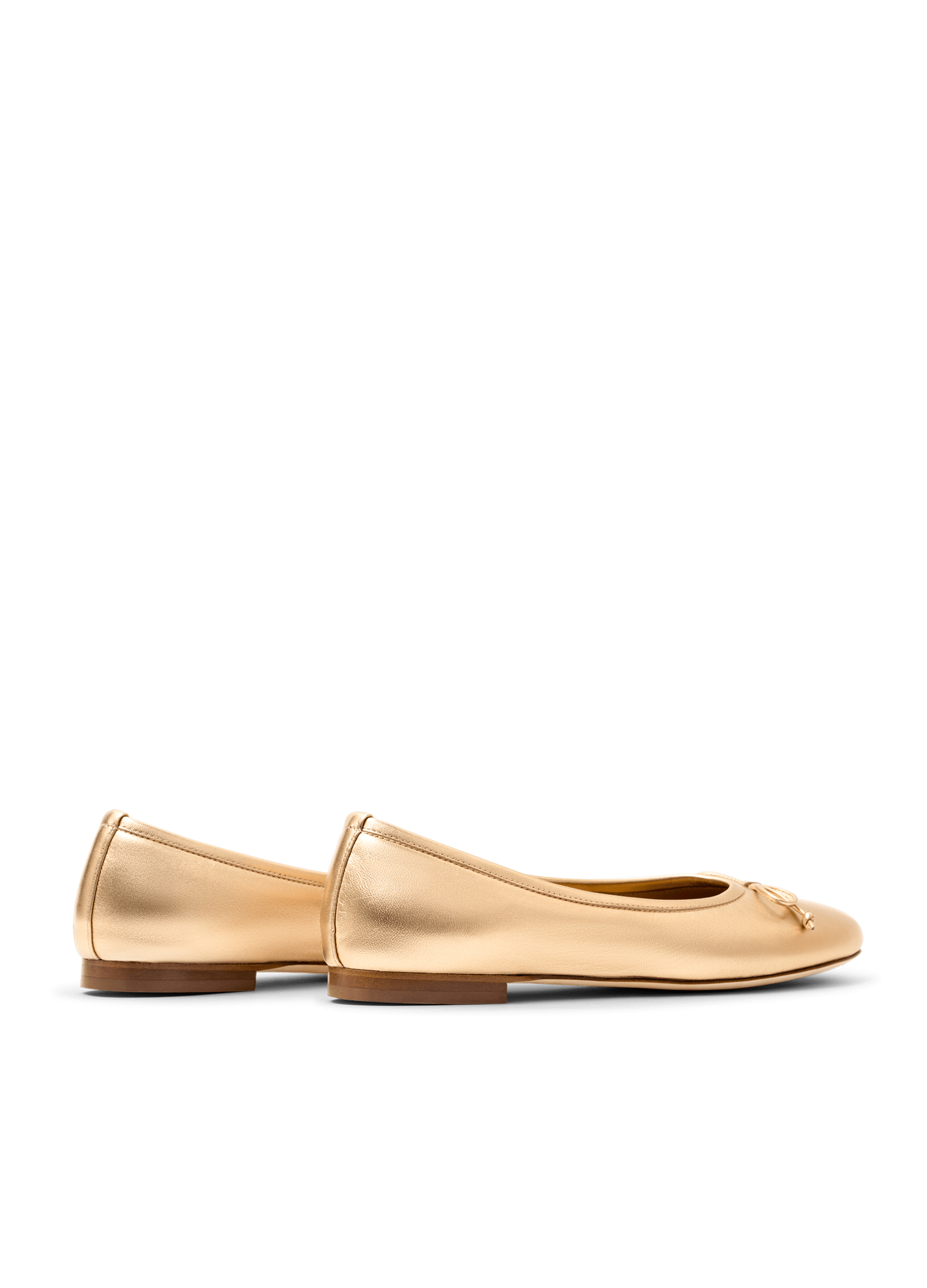 Ballerines bora en nappa PARALLELE Doré
