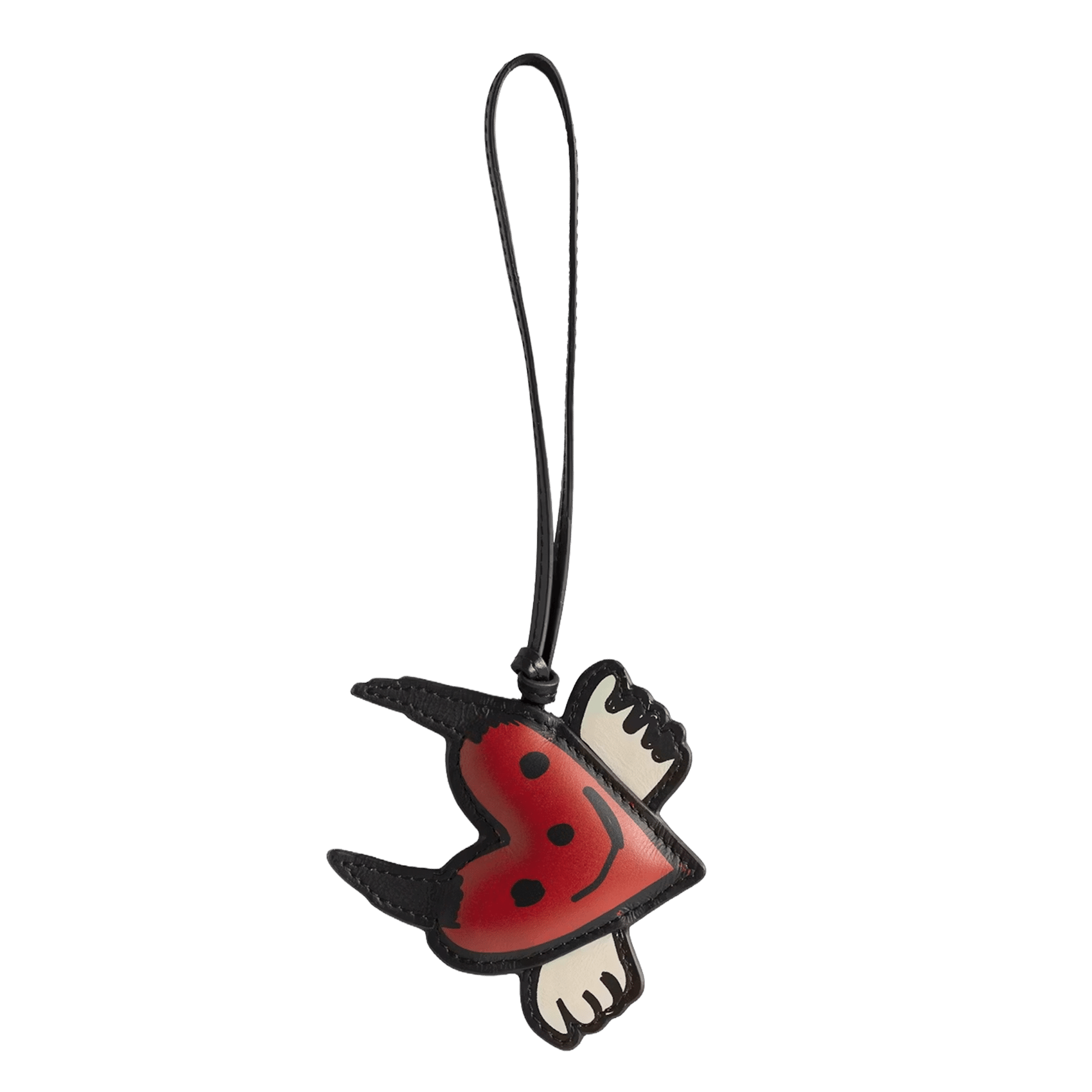 Porte-clés en cuir devilish ZADIG&VOLTAIRE Rouge