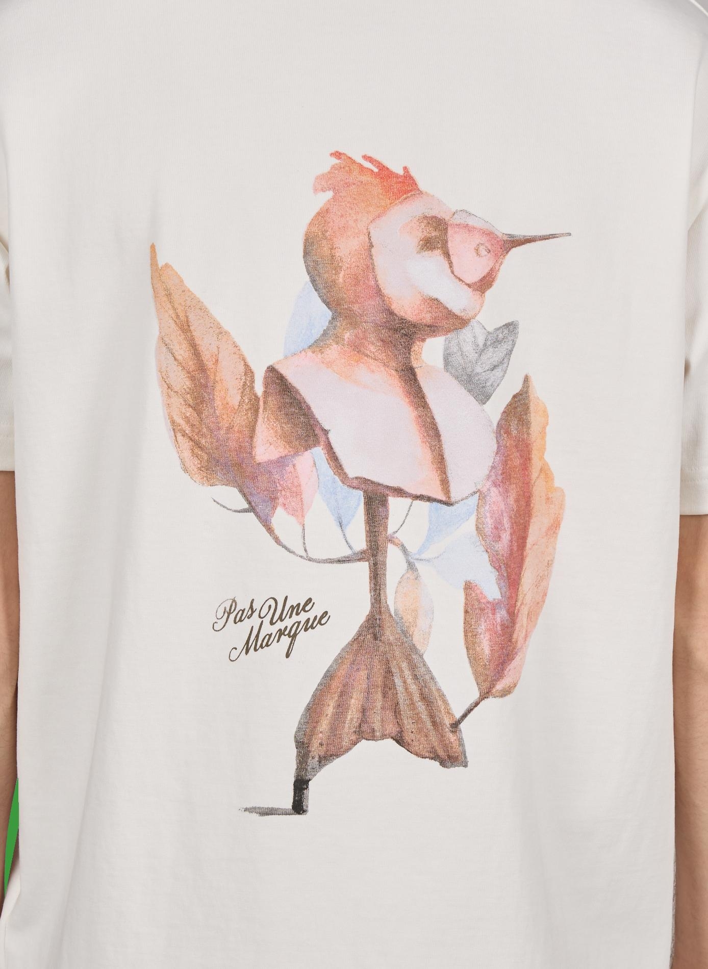 Oversized printed cotton T-shirt PAS UNE MARQUE White