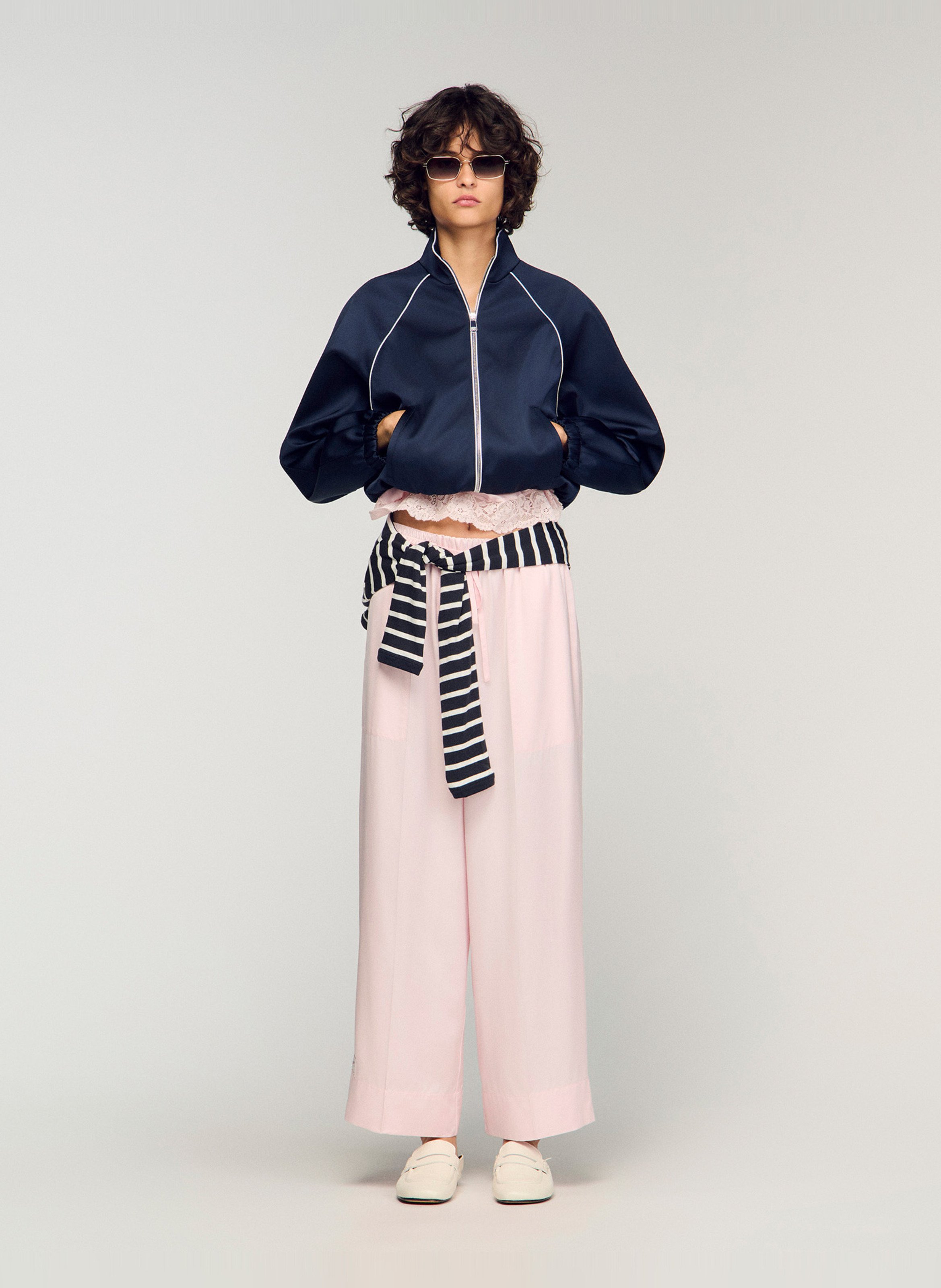 Pantalon large SANDRO Rose