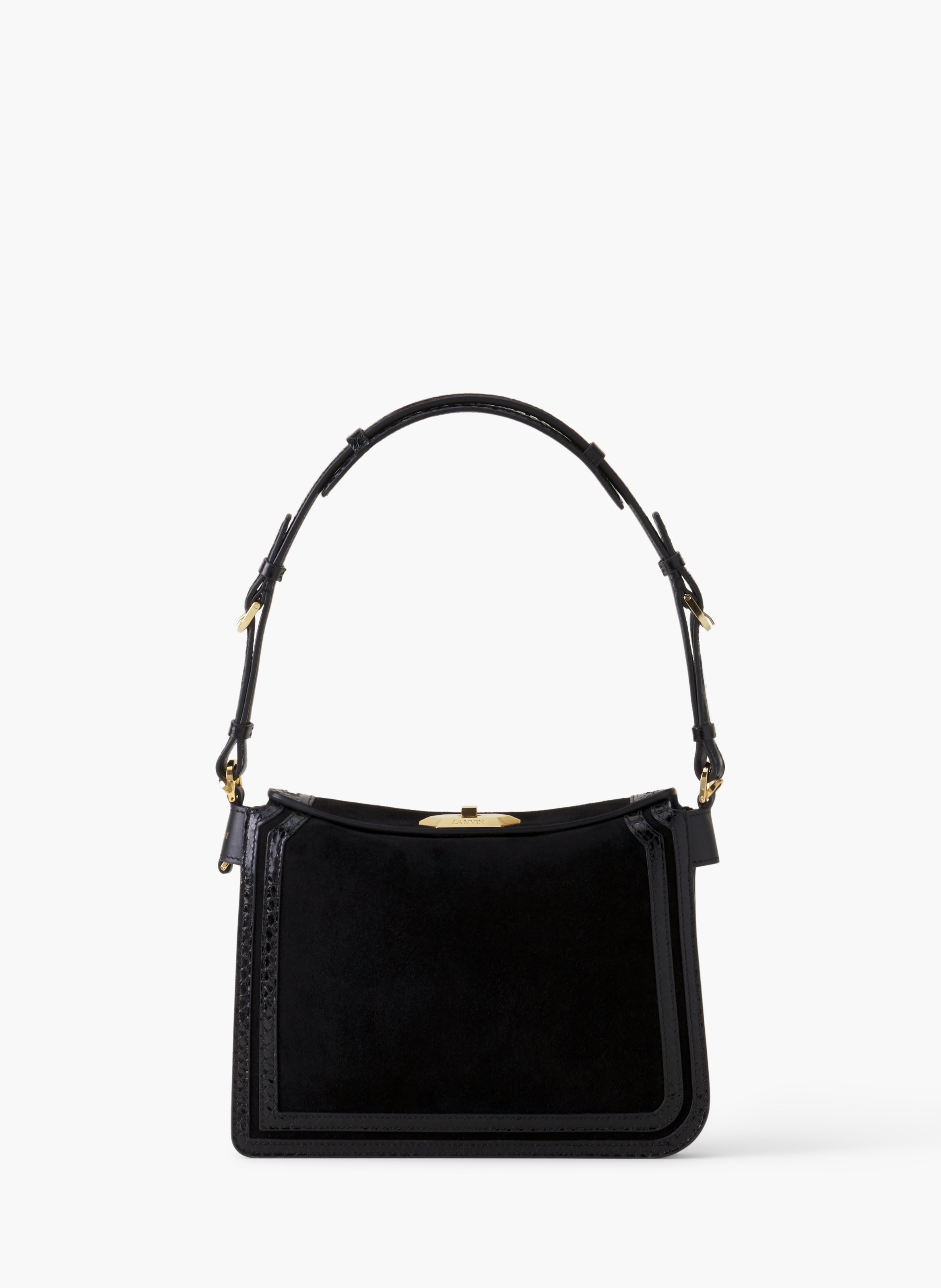 Sac compagnon 20 en daim LANVIN Noir