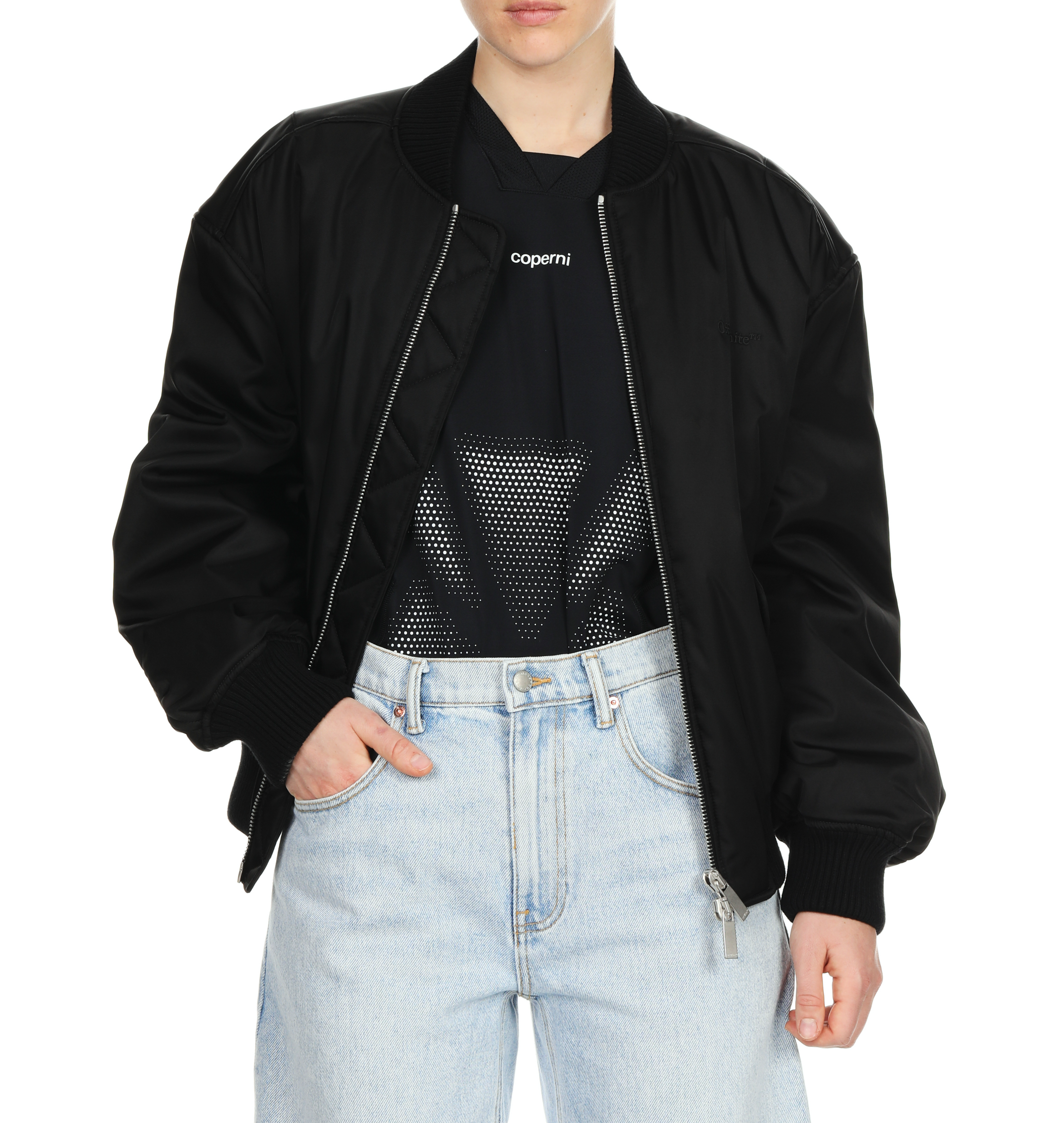 Blouson à logo OFF-WHITE Noir
