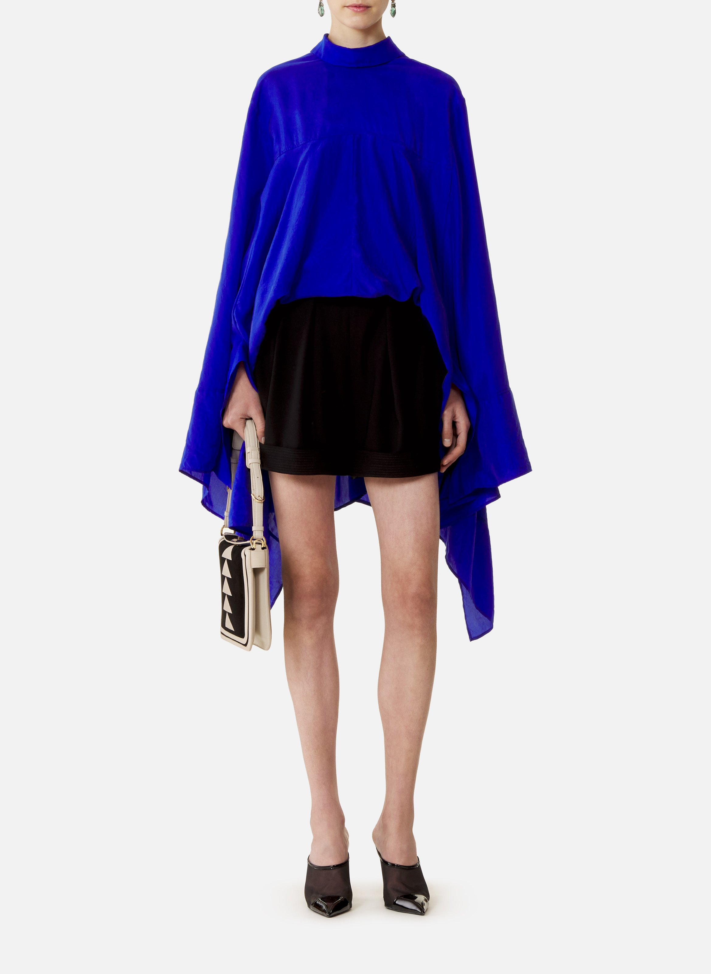 Haut ample en soie LANVIN Bleu