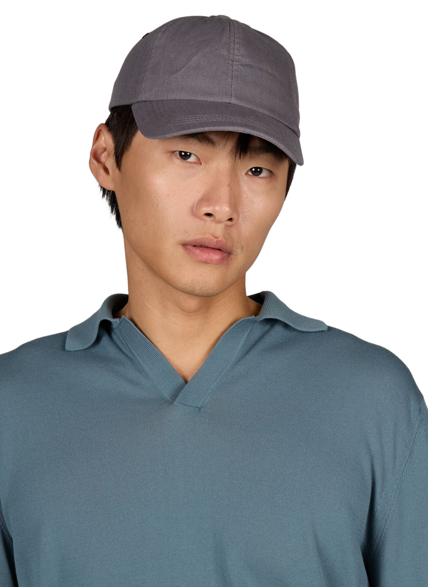 Striped linen cap PAUL SMITH Purple