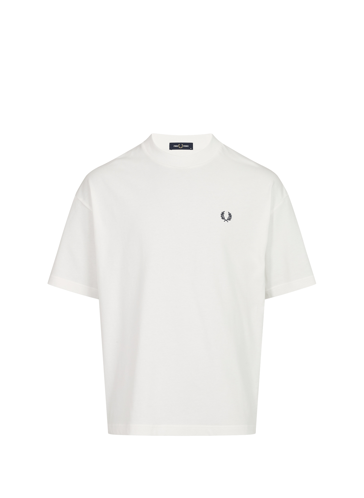 T-shirt oversize à imprimé dos en coton FRED PERRY Blanc
