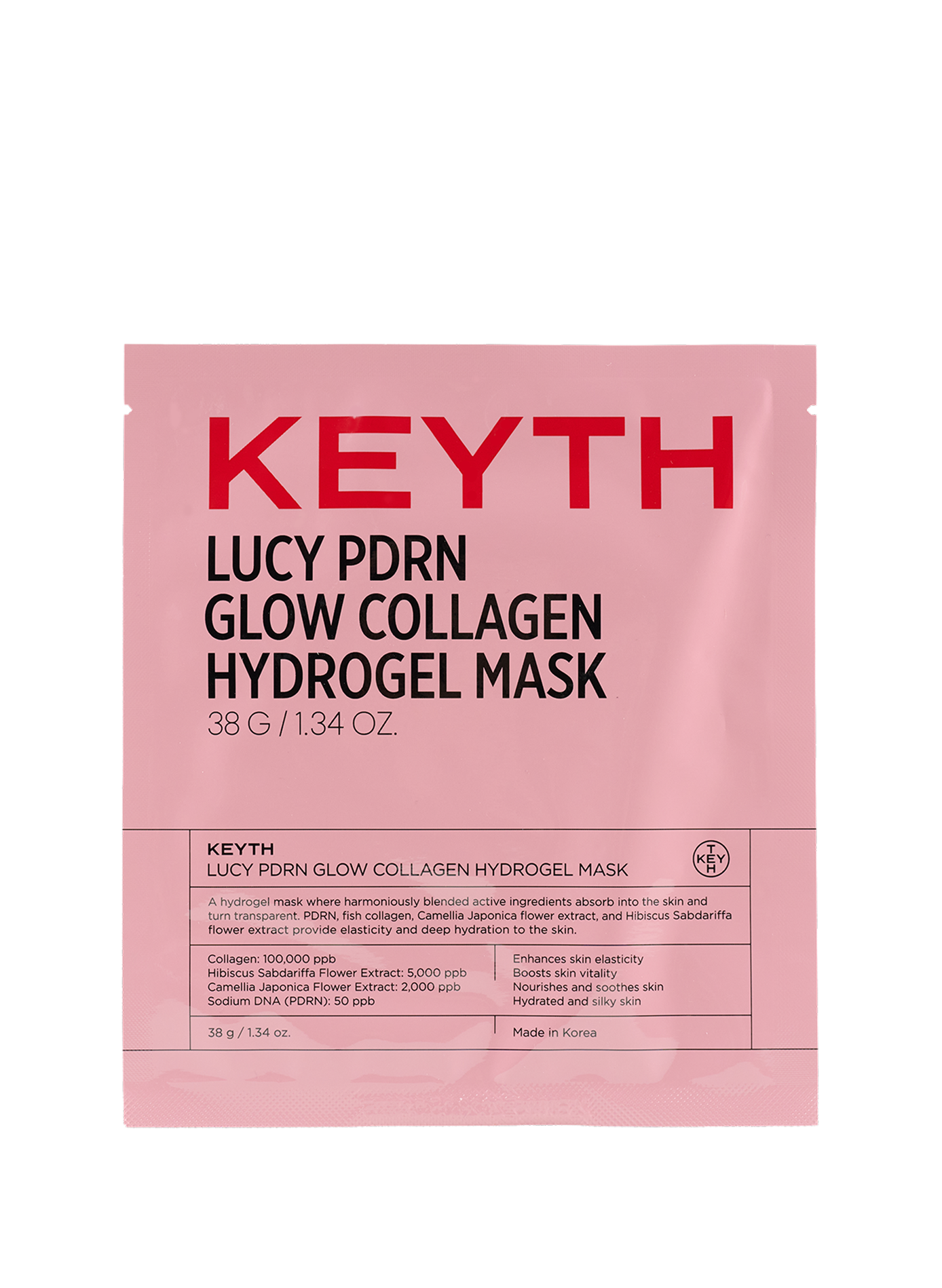 Geschenkset Glow Kollagen Hydrogel Maske KEYTH No color