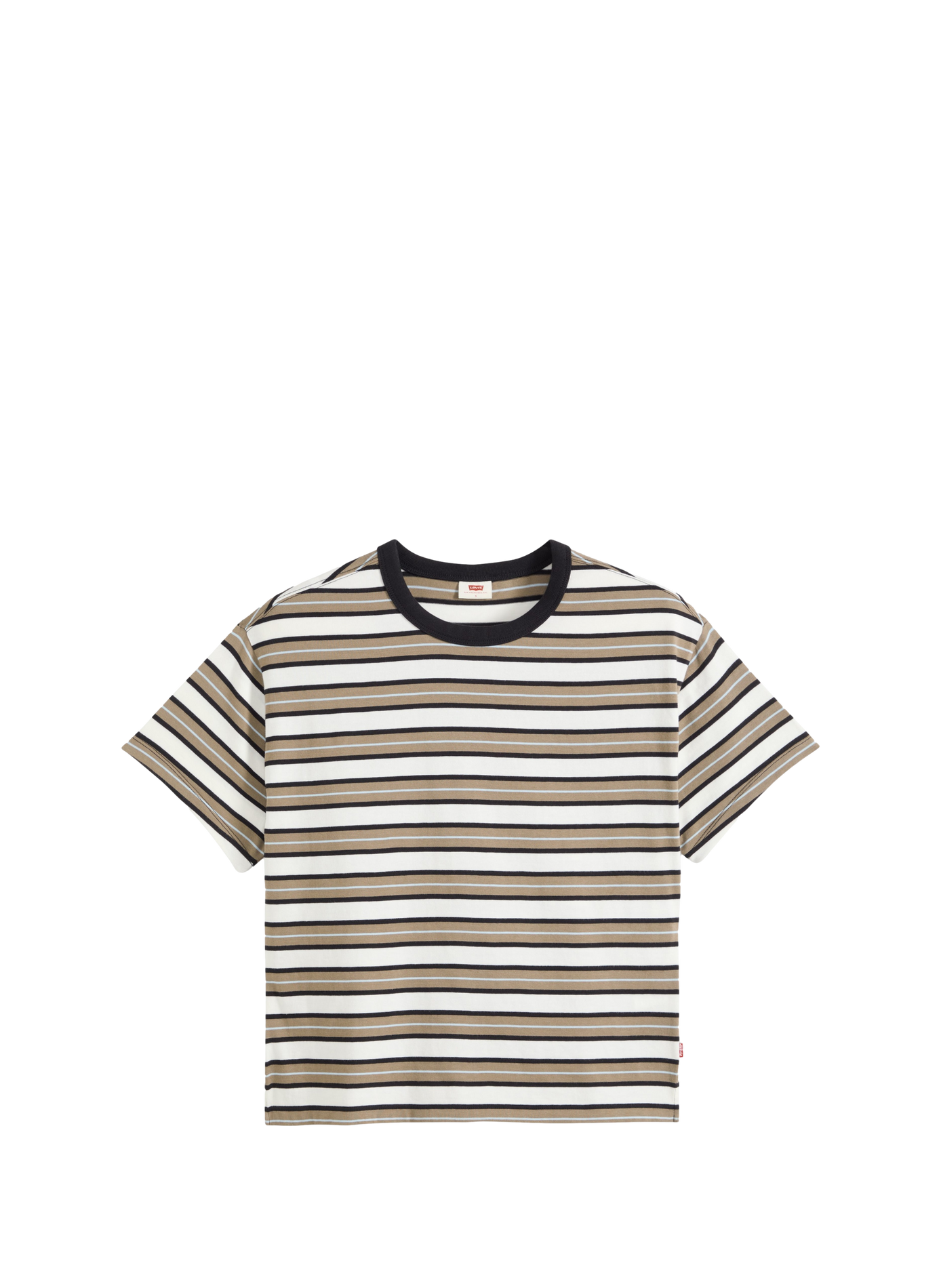 Short-sleeve striped cotton t-shirt LEVI'S Black