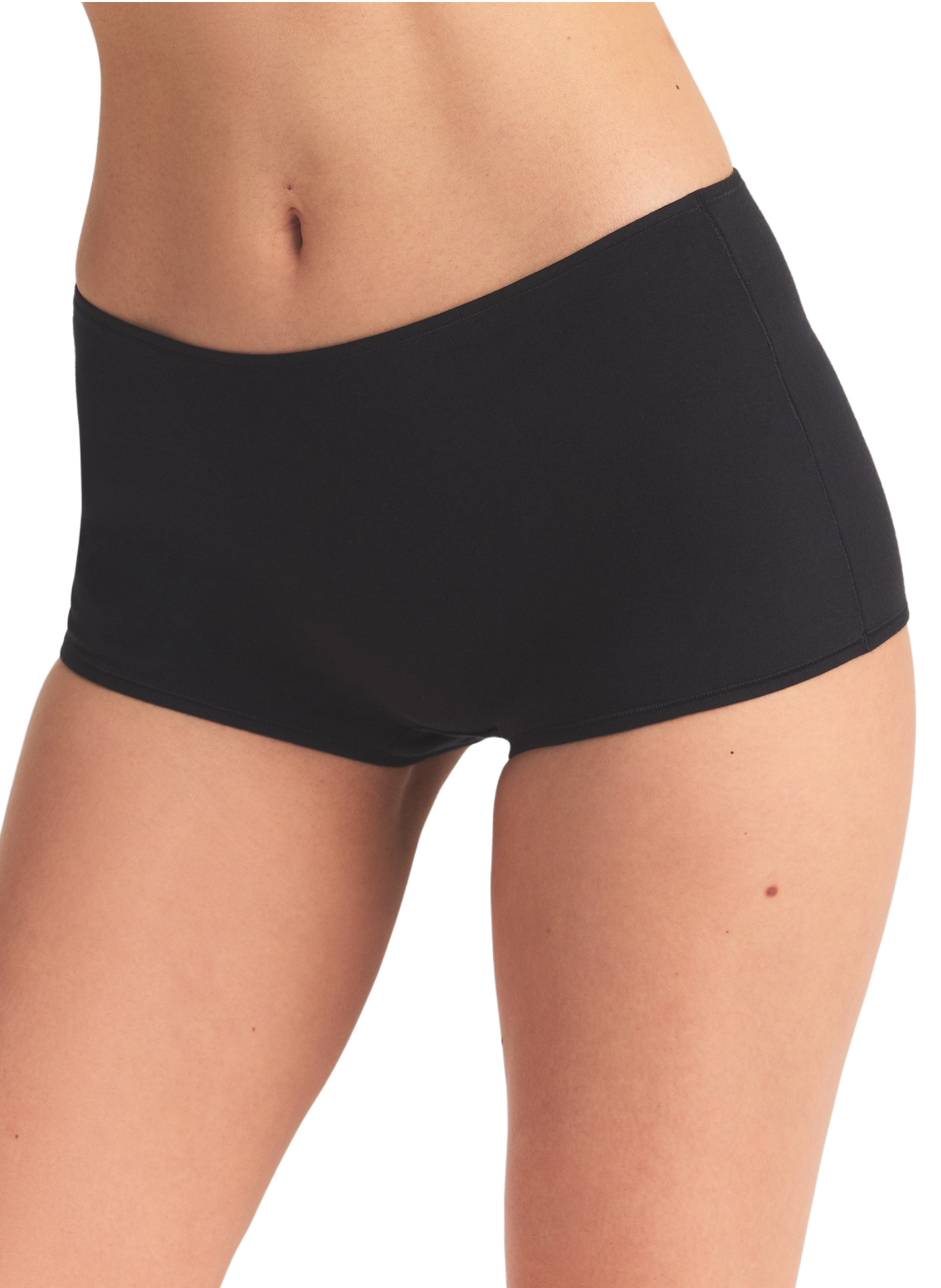 Shorty court en coton mélangé | Noir SKIMS Femme