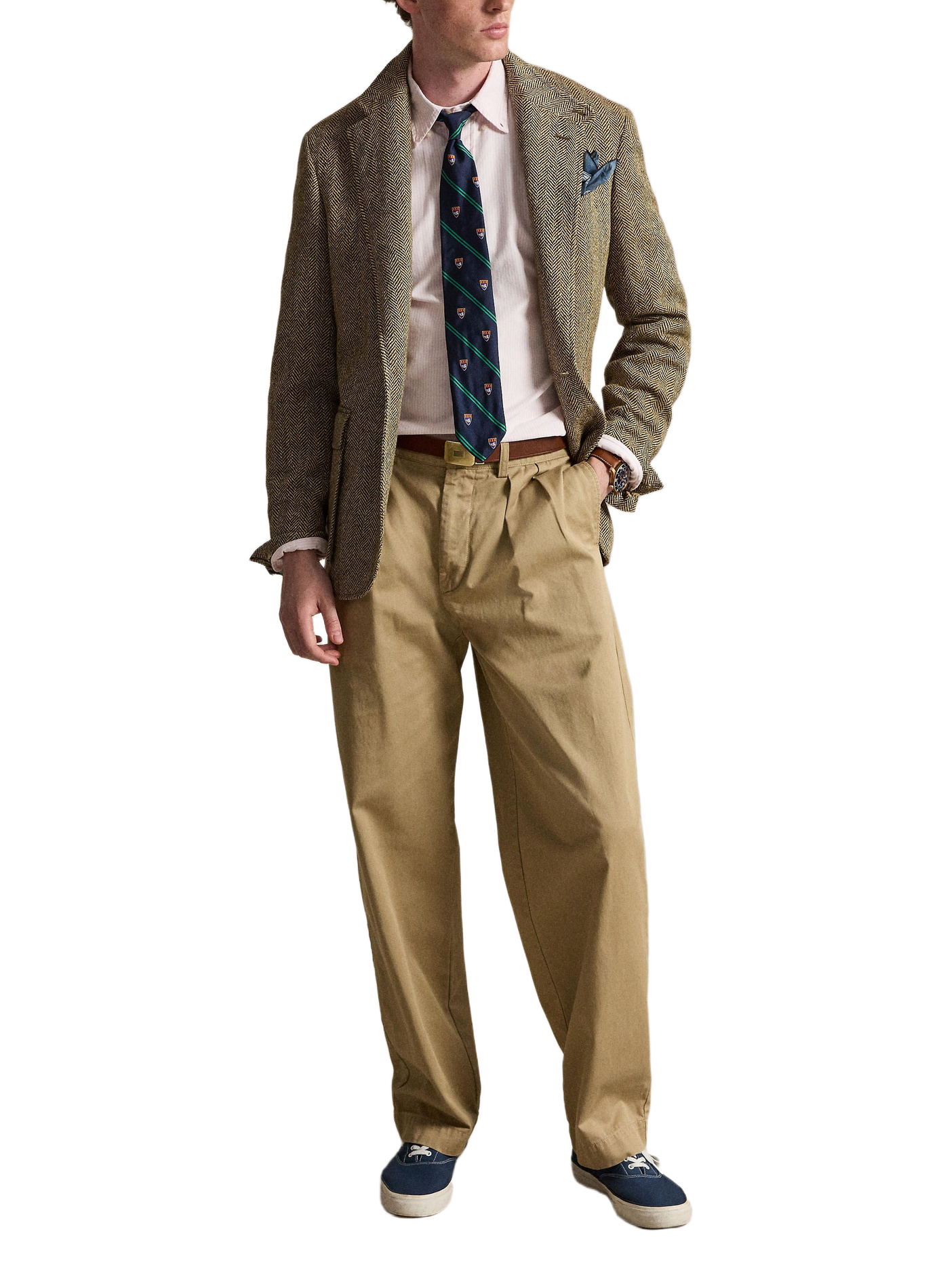 Chemise à rayures en coton  | Rose POLO RALPH LAUREN Homme