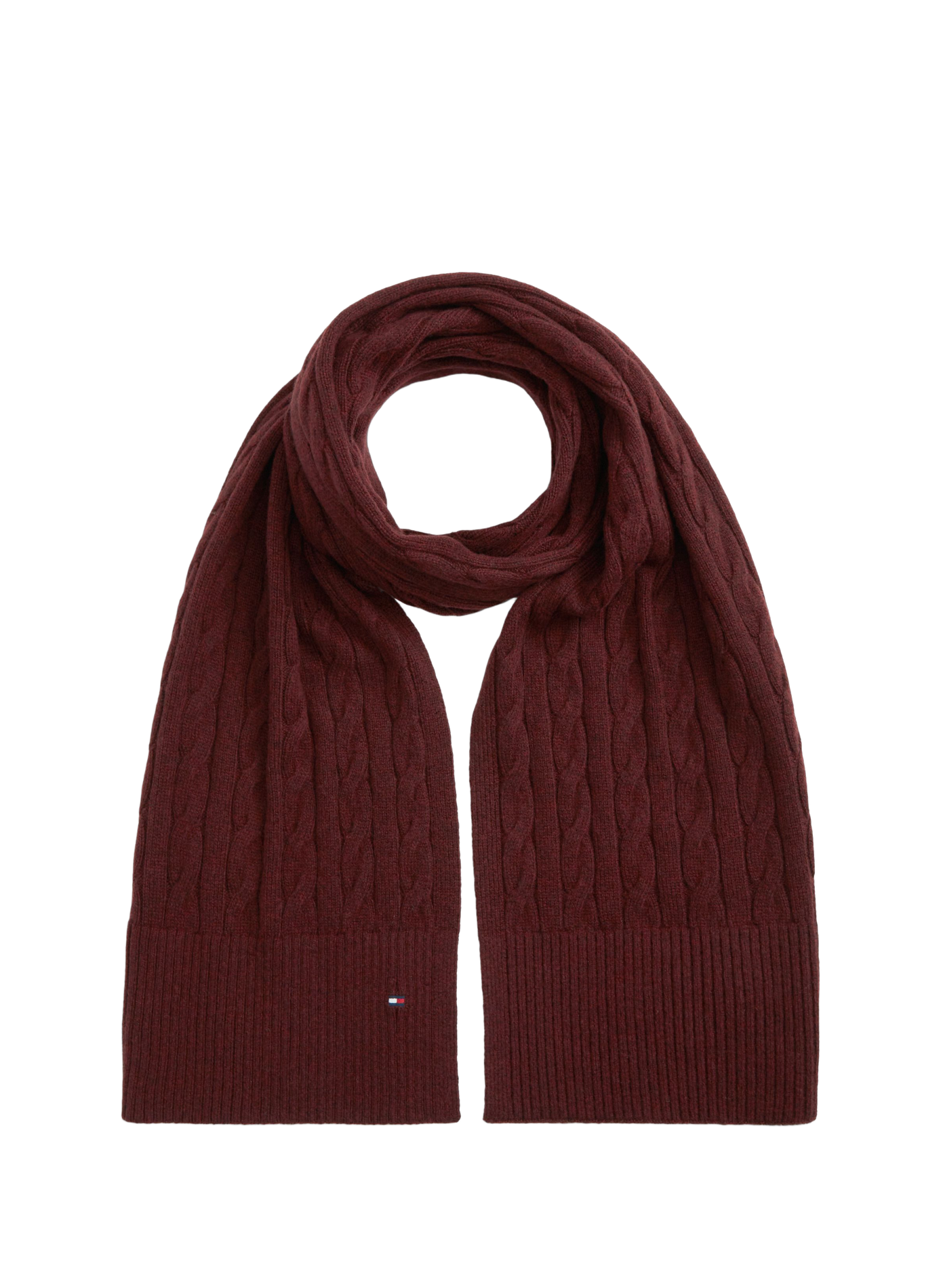 Wool-blend scarf TOMMY HILFIGER Red